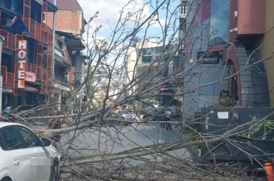 Lisi bie mbi dy vetura në lagjen “4 Llullat”