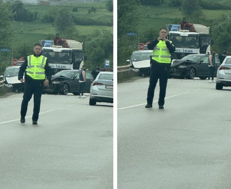 Aksident i rëndë në Gllarevë, policia dhe autoambulanca në vendngjarje
