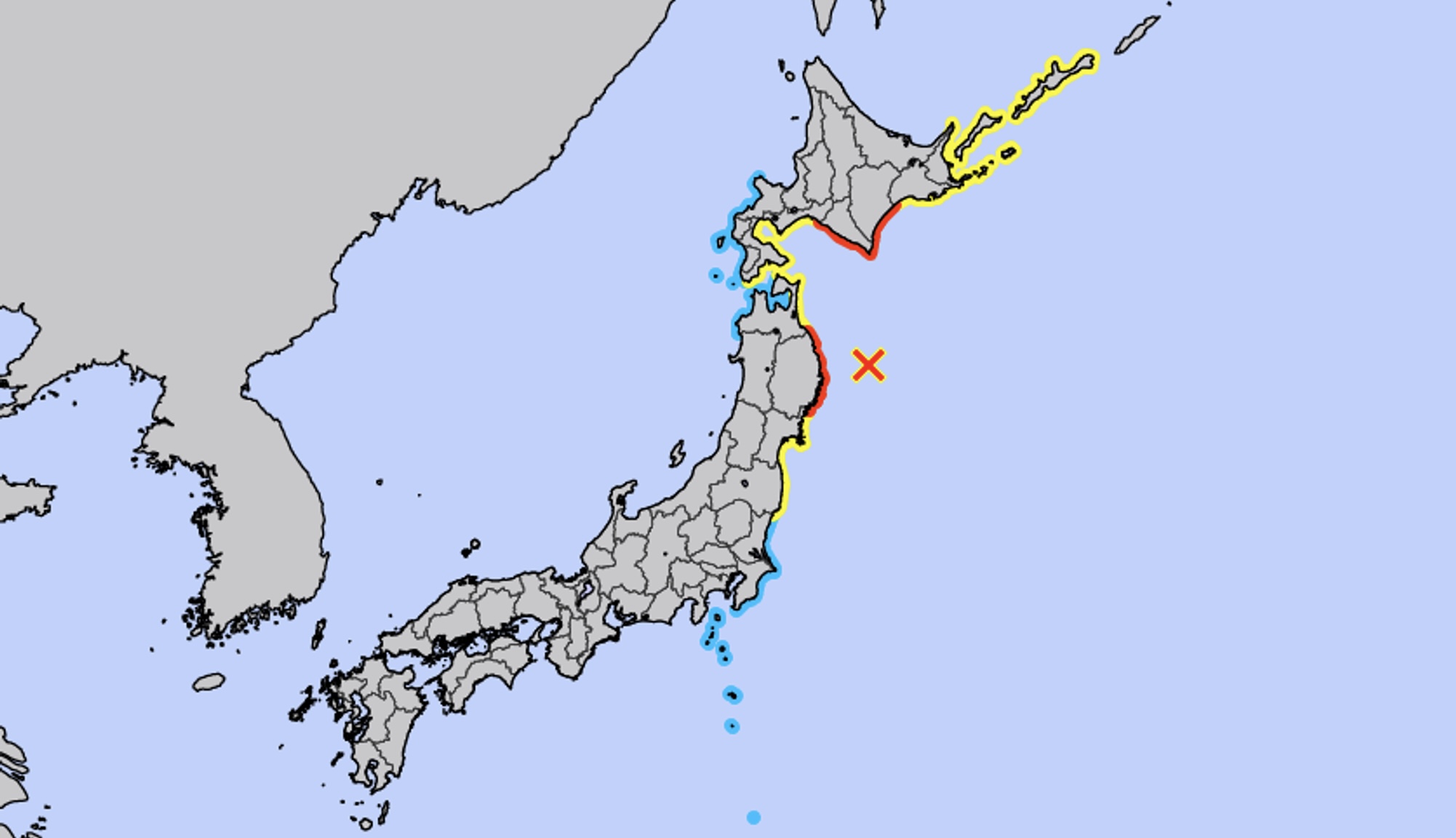 Tërmet 7.5 ballë në Japoni, paralajmërim për cunami deri në 3 metra