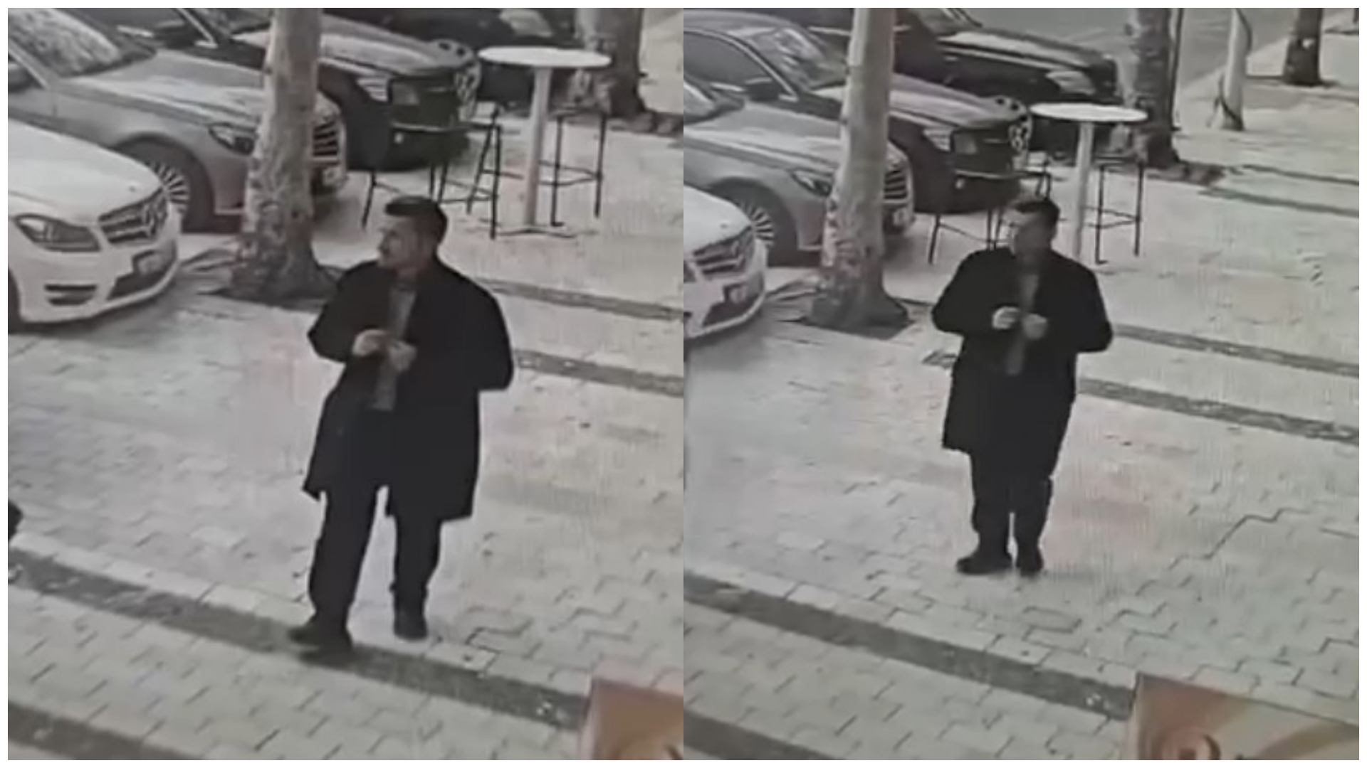 Me pallto si zotëri  hajduti vjedh biçikletën në qendër të Tiranës