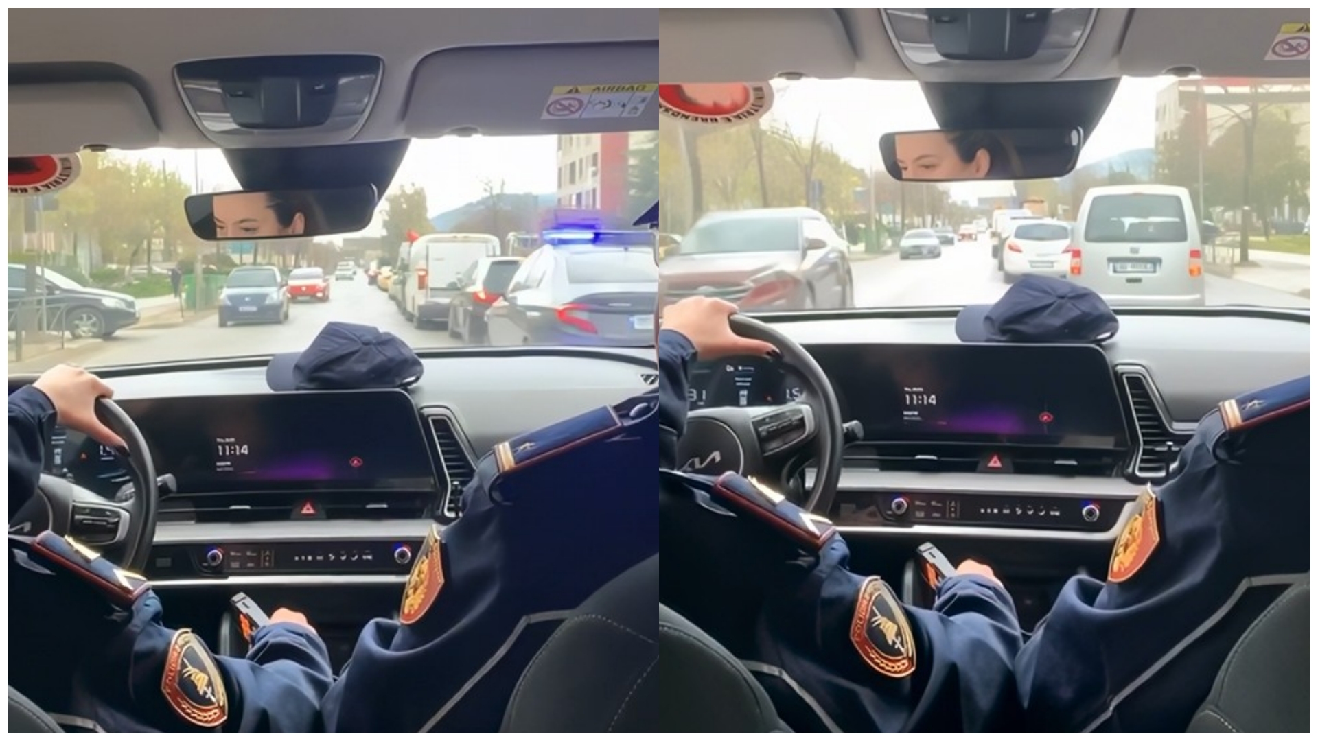 Policja jep leksion në trafik: Parakalim dhe video për TikTok