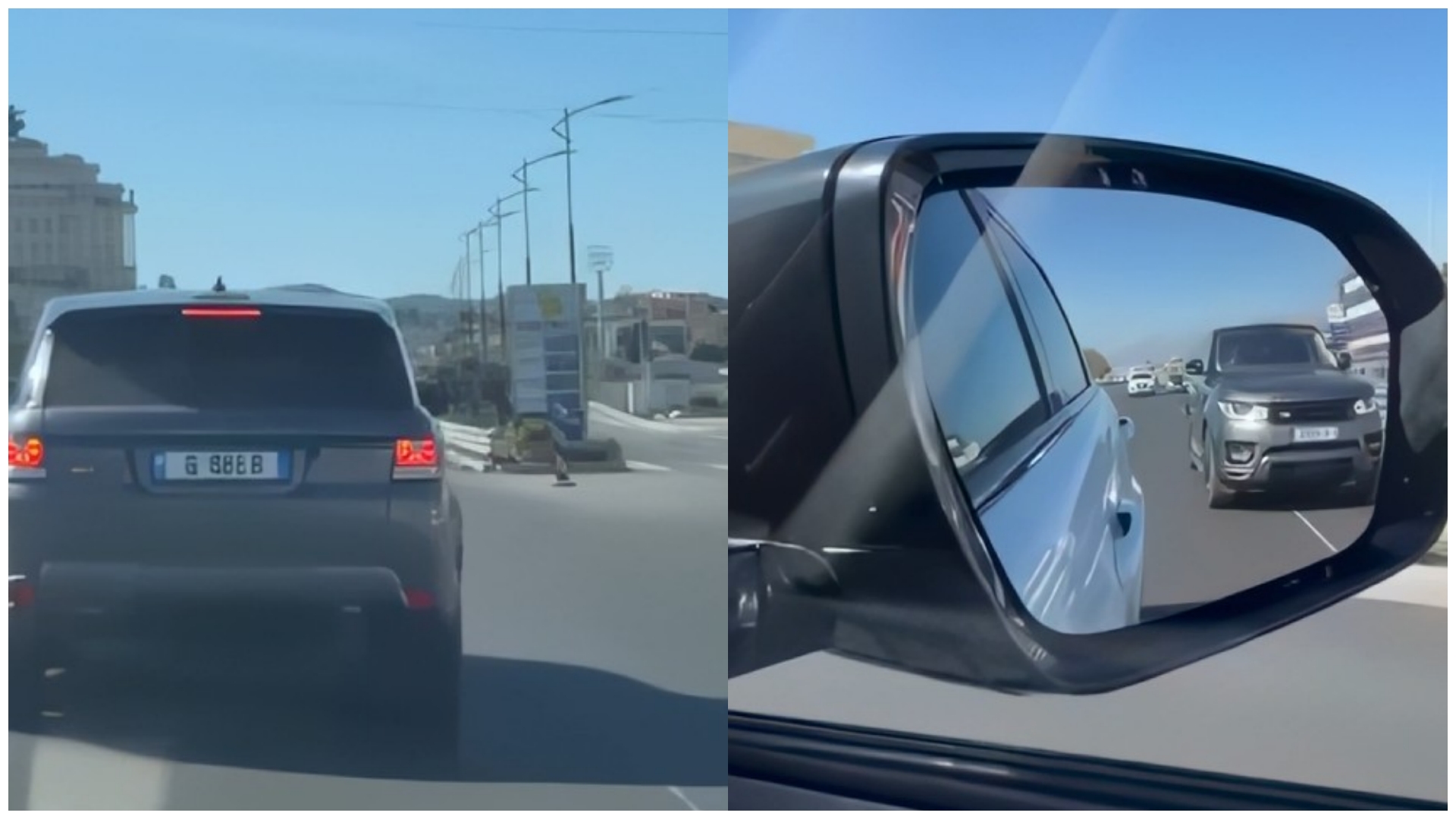 Gango me ‘Range Rover’ luksoz terrorizon shoferët në autostradë, u nxjerr dhe gishtin