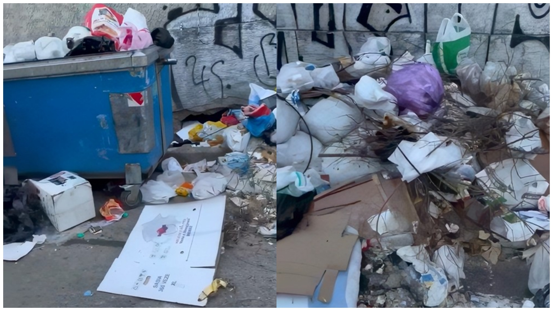 Fare pranë Ministrisë së Mbrojtjes plehrat janë bërë mullar  askush nuk i pastron