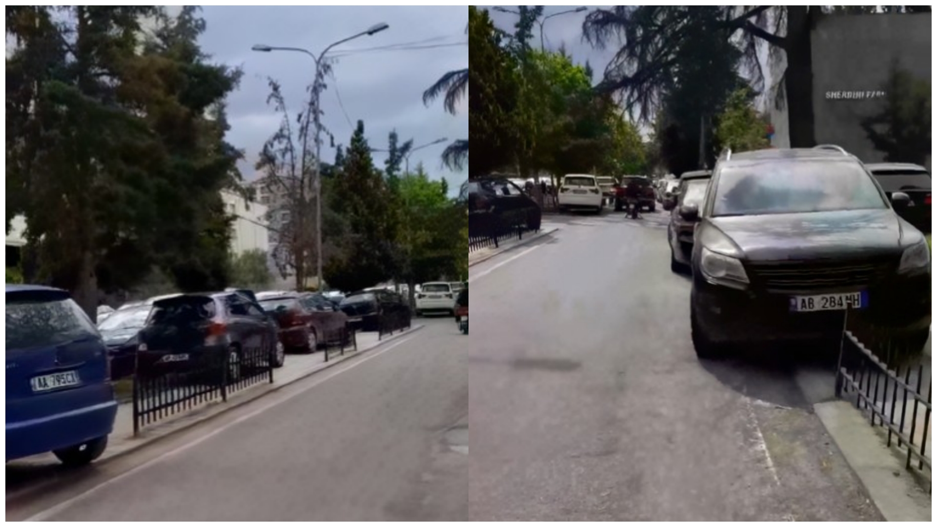 Ndërrohen rolet  Makinat qëndrojnë mbi trotuar  njerëzit ecin në rrugë