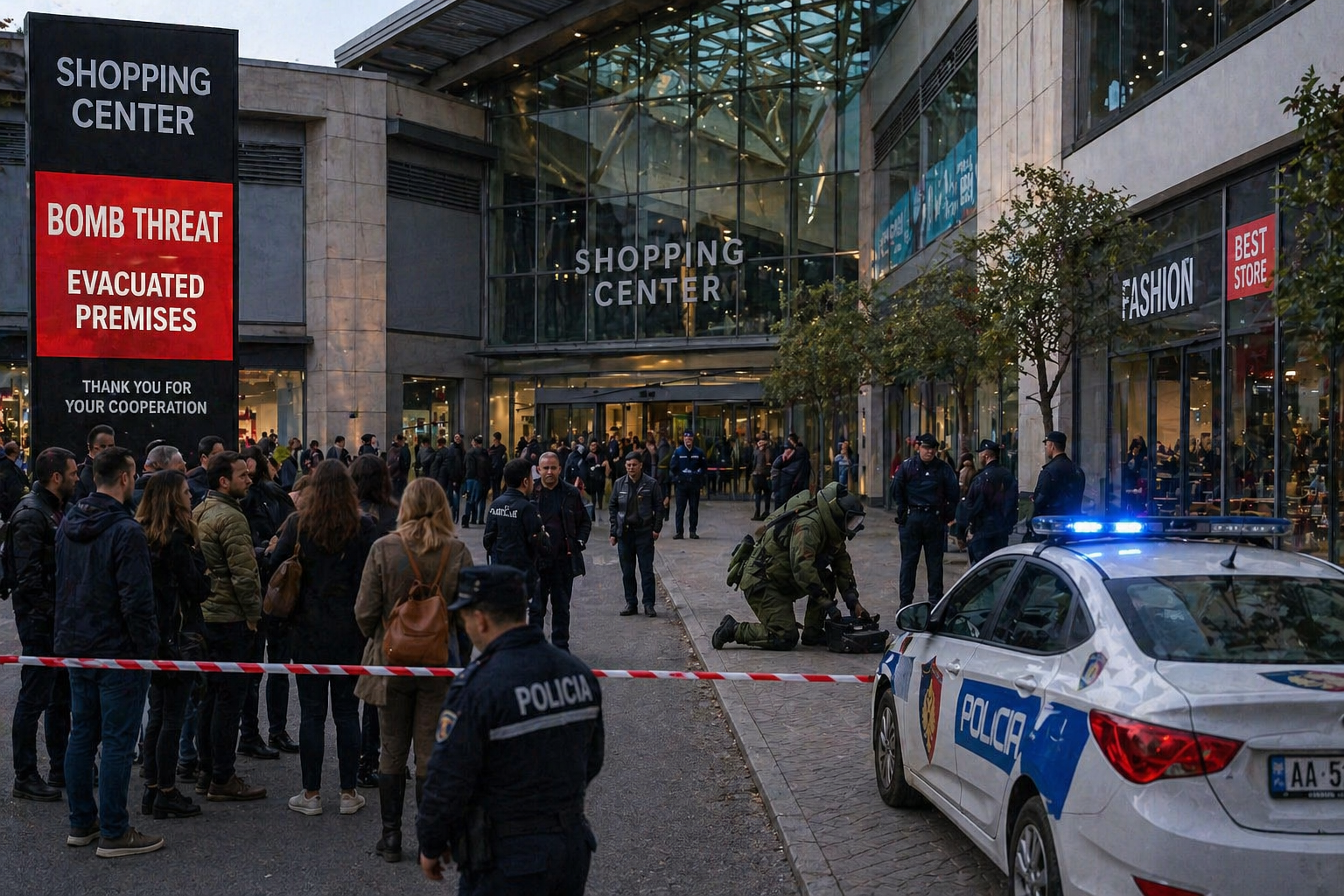 Sërish një alarm për bombë në një qendër tjetër tregtare në Tiranë