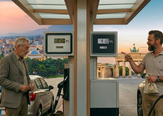 “Vjedhja” e padukshme: Pse 2.1€ naftë rëndon më shumë në Tiranë sesa në Berlin?