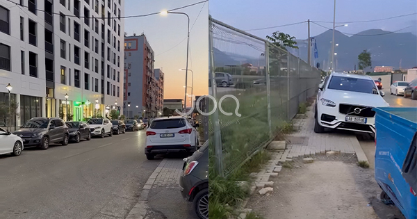 Trotuaret zihen nga makinat te Bulevardi i Ri  nëna me karrocë bën apel  Policia s duket gjëkundi 