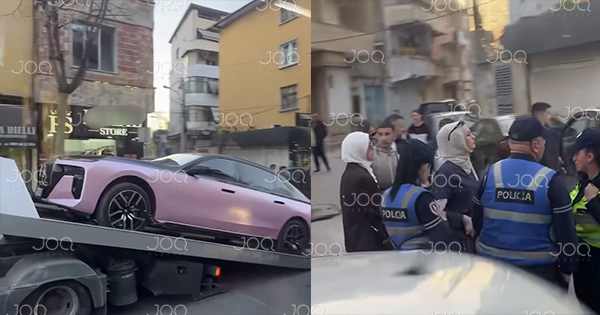 Tixhja në bela, policia i sekuestron BMW rozë te Medreseja