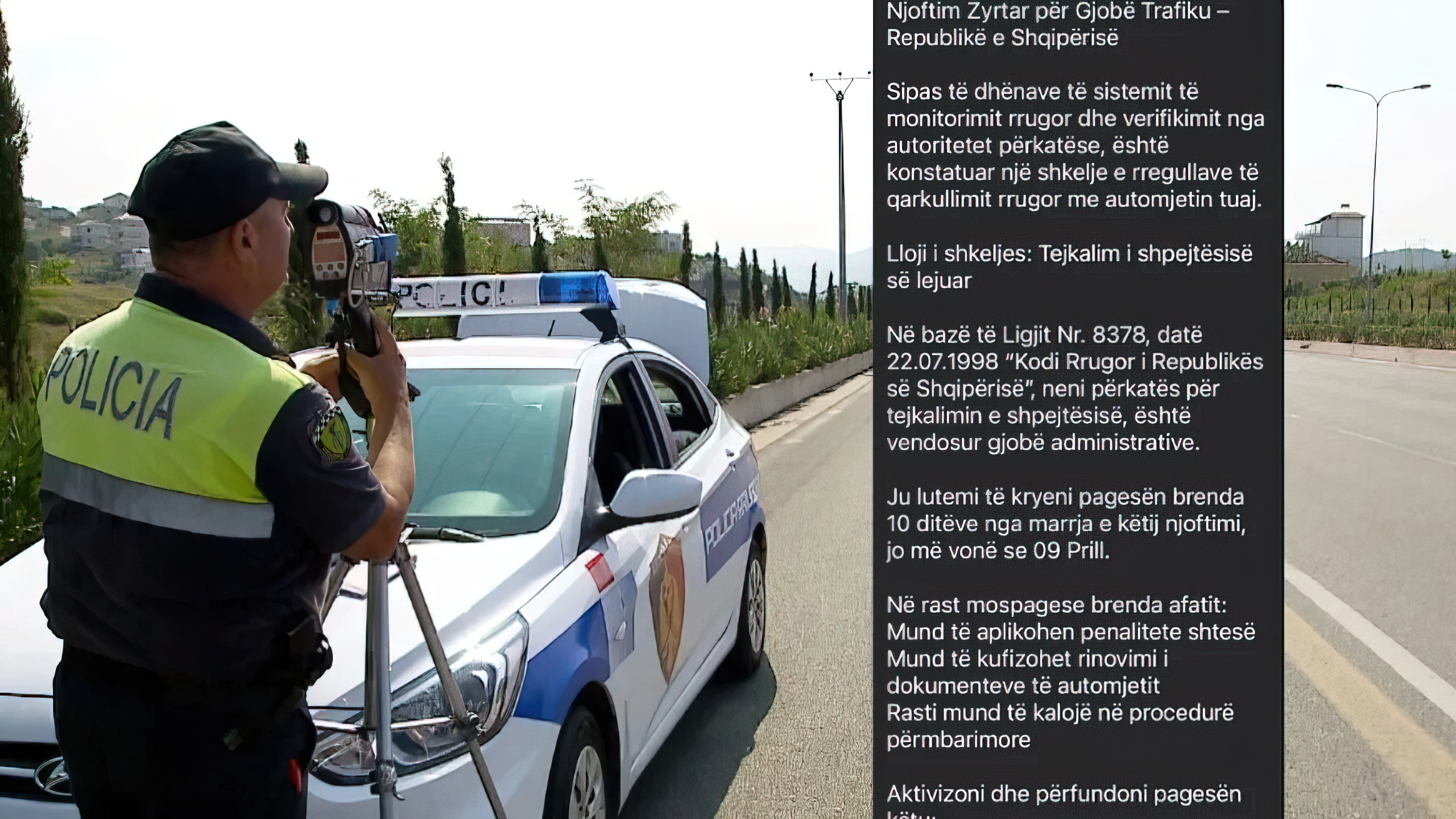 “Keni marrë gjobë për shpejtësinë”, skemë e re mashtrimi me SMS në emër të e-Albania , mos klikoni link-et