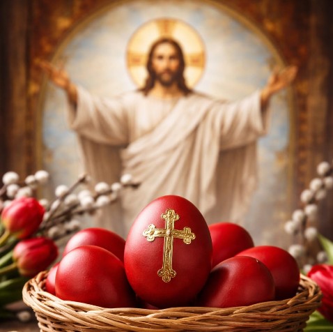 Krishti u ngjall  Besimtarët ortodoksë në festë dhe lutje  Gëzuar Pashkët 