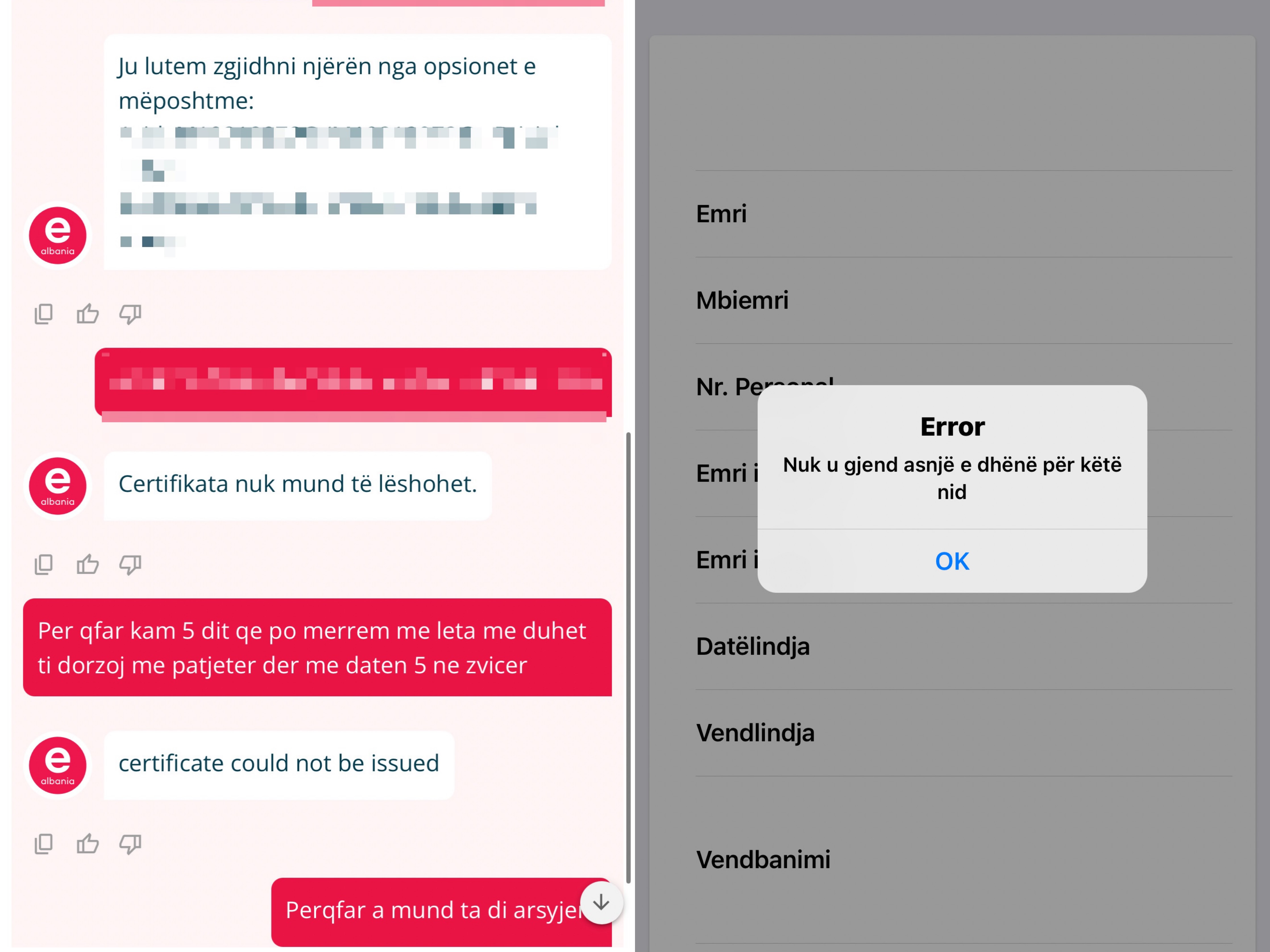 e Albania po torturon shqiptarët  Prej 5 ditësh s marr dot një certifikatë për dokument