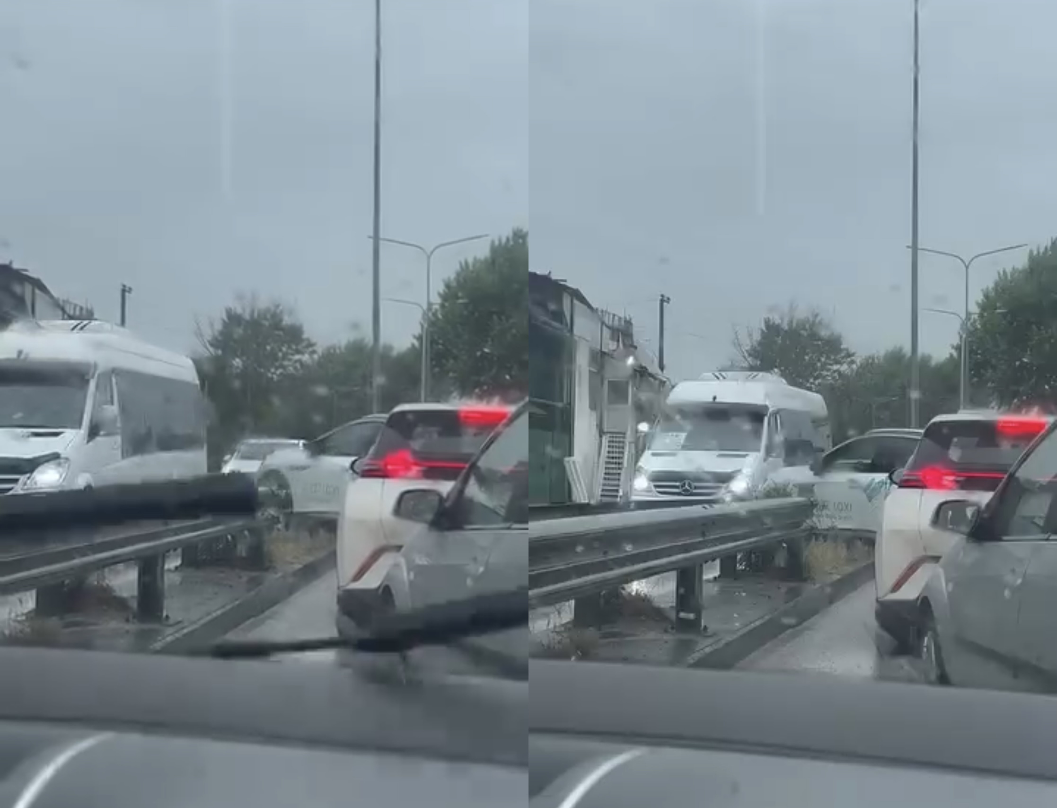 Trafiku i Institutit  çmend  taksistin  tenton kalimin mbi trafikndarëse