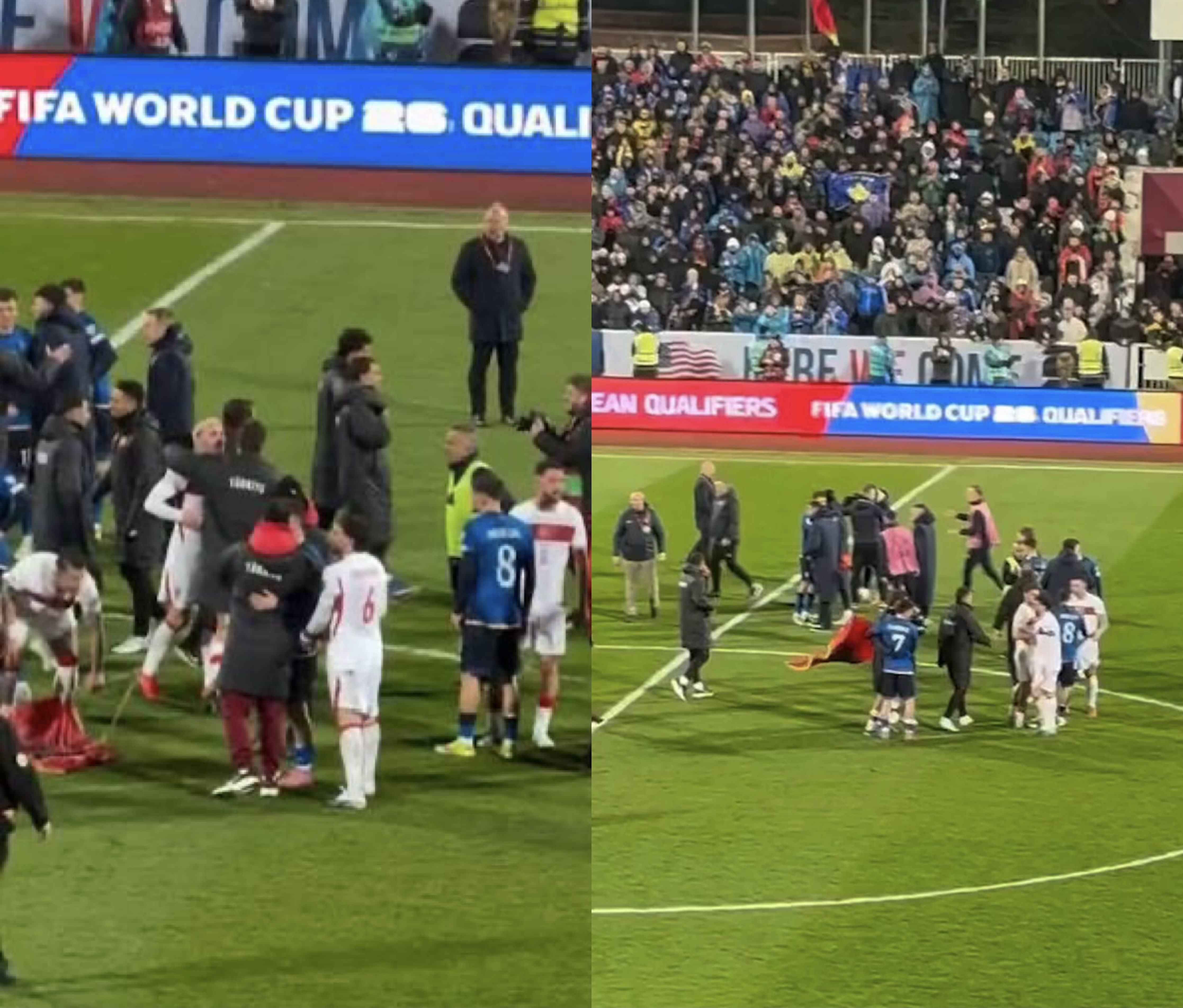 Flamuri kuqezi hidhet në tokë  futbollisti turk e merr dhe ia jep Rashicës