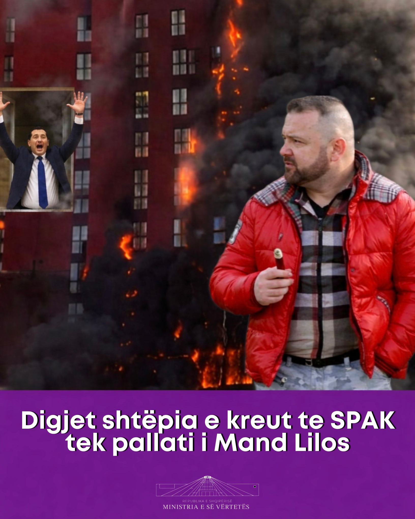 Digjet shtëpia e kreut te SPAK tek pallati i Mand Lilos  