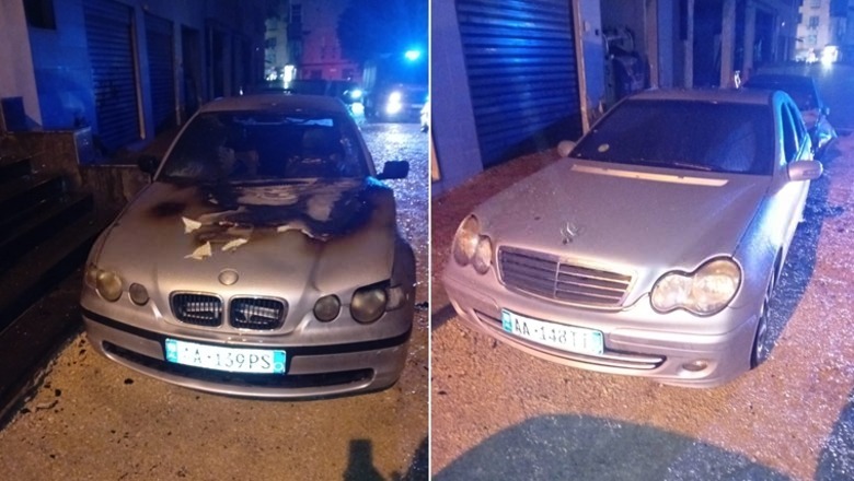 Digjen 3 automjete në Tiranë  Zjarrvënie e qëllimshme 