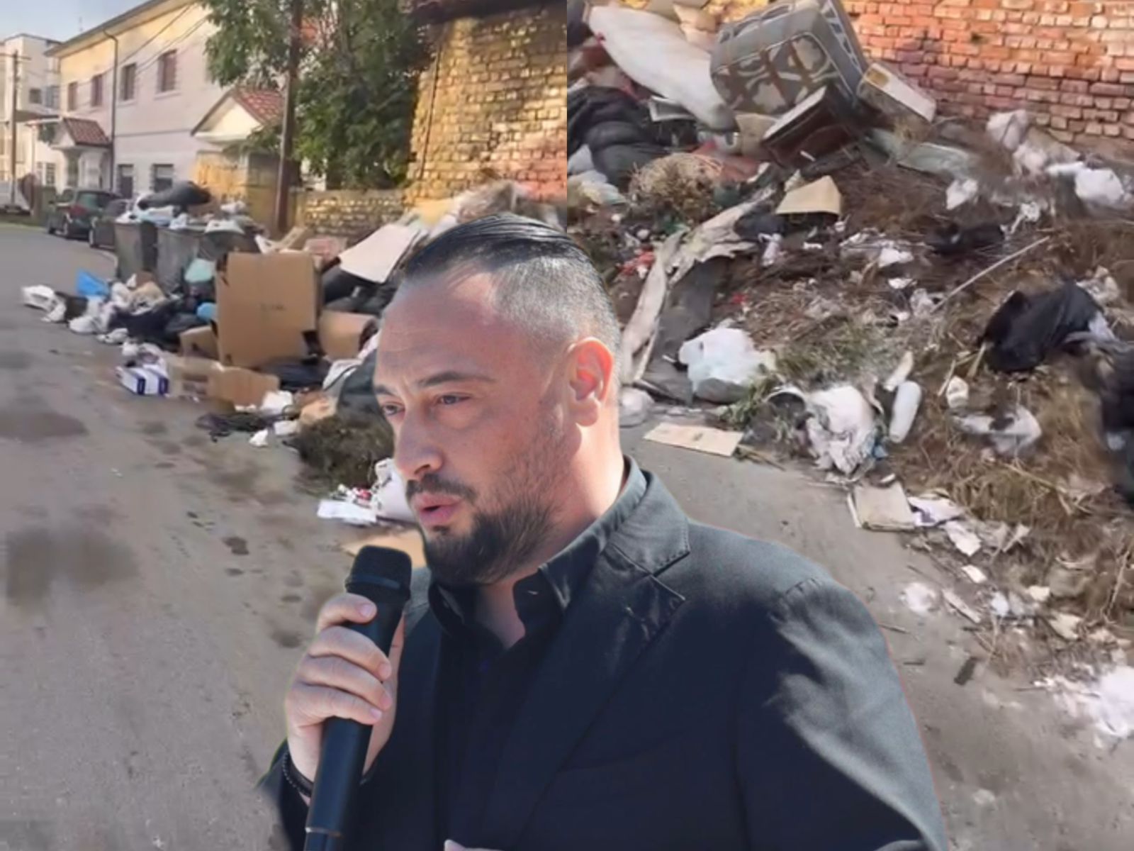Shijaku i Elton Arbanës pushtohet nga mbeturinat  rruga bëhet e pakalueshme