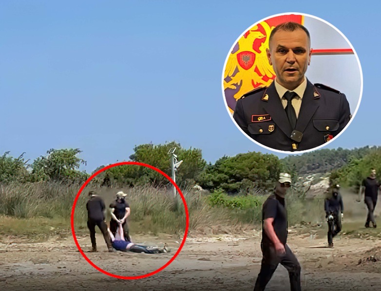 Protestuesi i tërhequr zvarrë në Zvërnec  fundos  drejtorin e Policisë së Vlorës