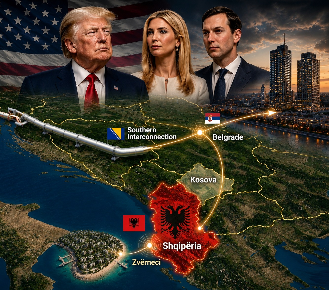 Nga Zvërneci në Serbi e Bosnjë  asetet strategjike të Ballkanit po përfundojnë në orbitën e njerëzve të lidhur me Trump