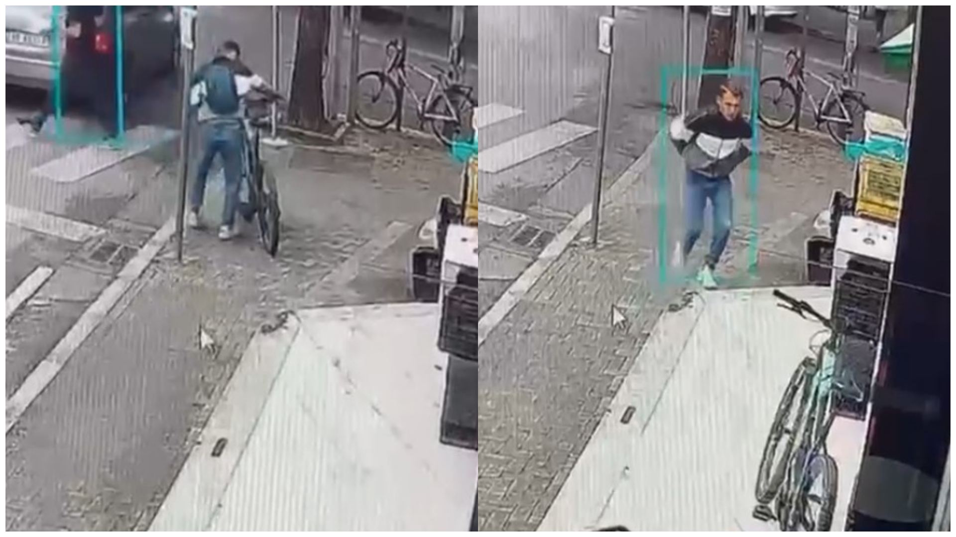 Para kamerave djalit si bën syri  tërr   merr biçikletën dhe ikën