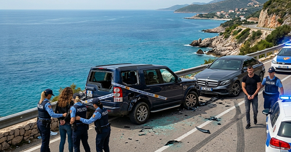  Bonnie and Clyde  në Dhërmi  Vjedhin Land Rover in dhe përfundojnë në pranga pas aksidentit në Palasë