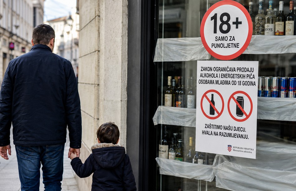Kroacia ndalon rreptësisht blerjen e alkoolit dhe pijet energjike nga të miturit