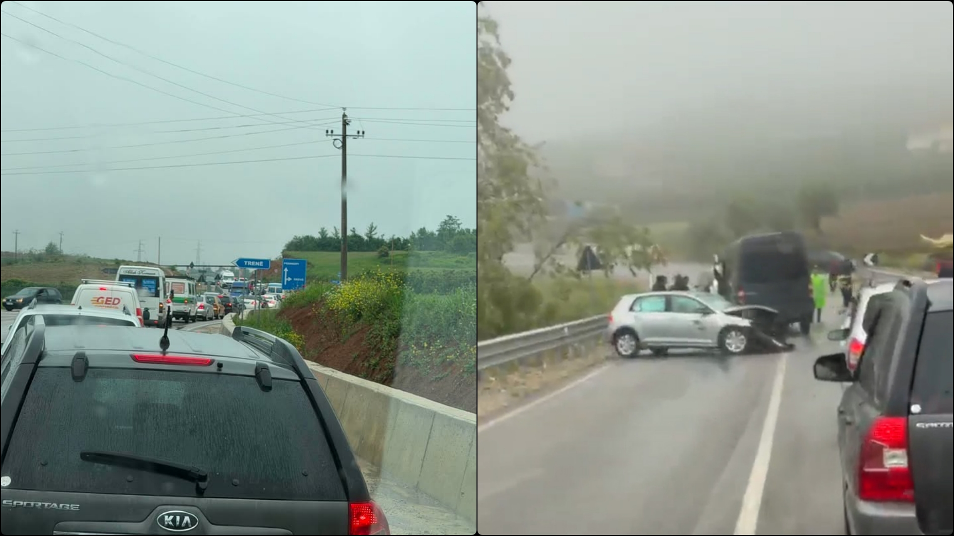 Aksident në aksin Maqellarë Peshkopi  plagosen 2 persona