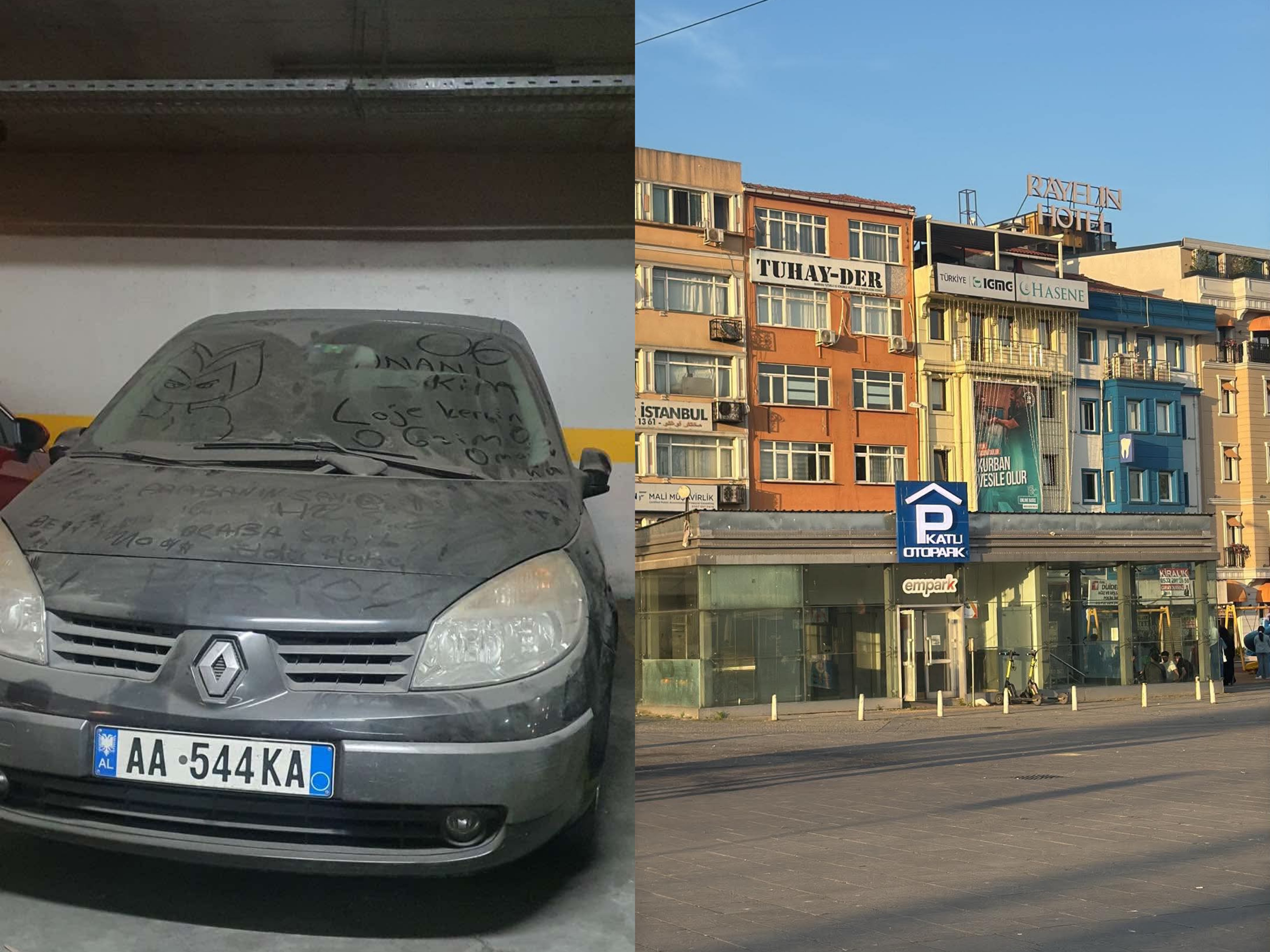 laje-o-gezim-makina-e-shqiptarit-gjendet-e-braktisur-ne-nje-parking-ne-stamboll