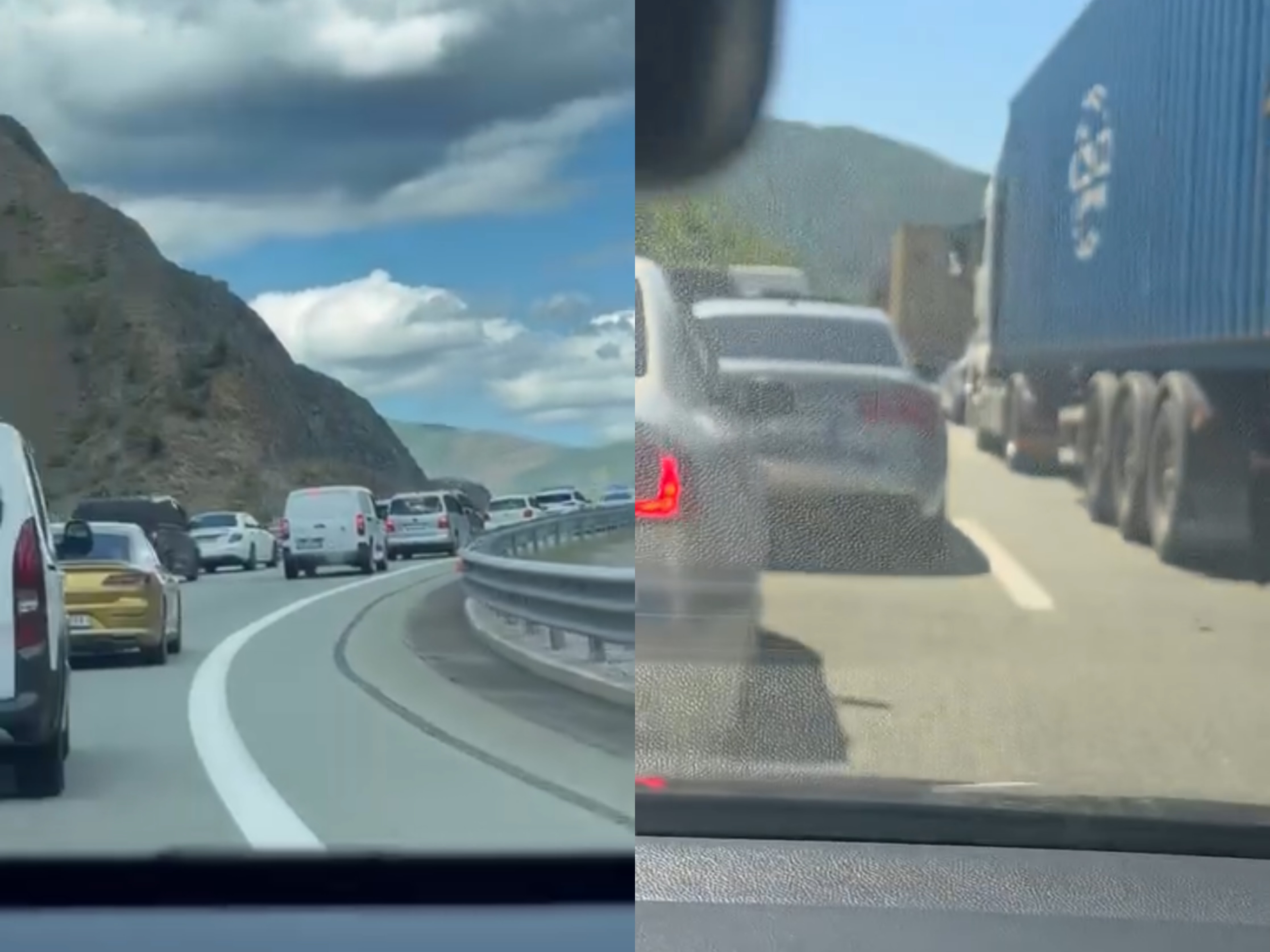 Turi Çiklistik paralizon Rrugën e Kombit  qytetarët bllokohen në trafikun kilometrik