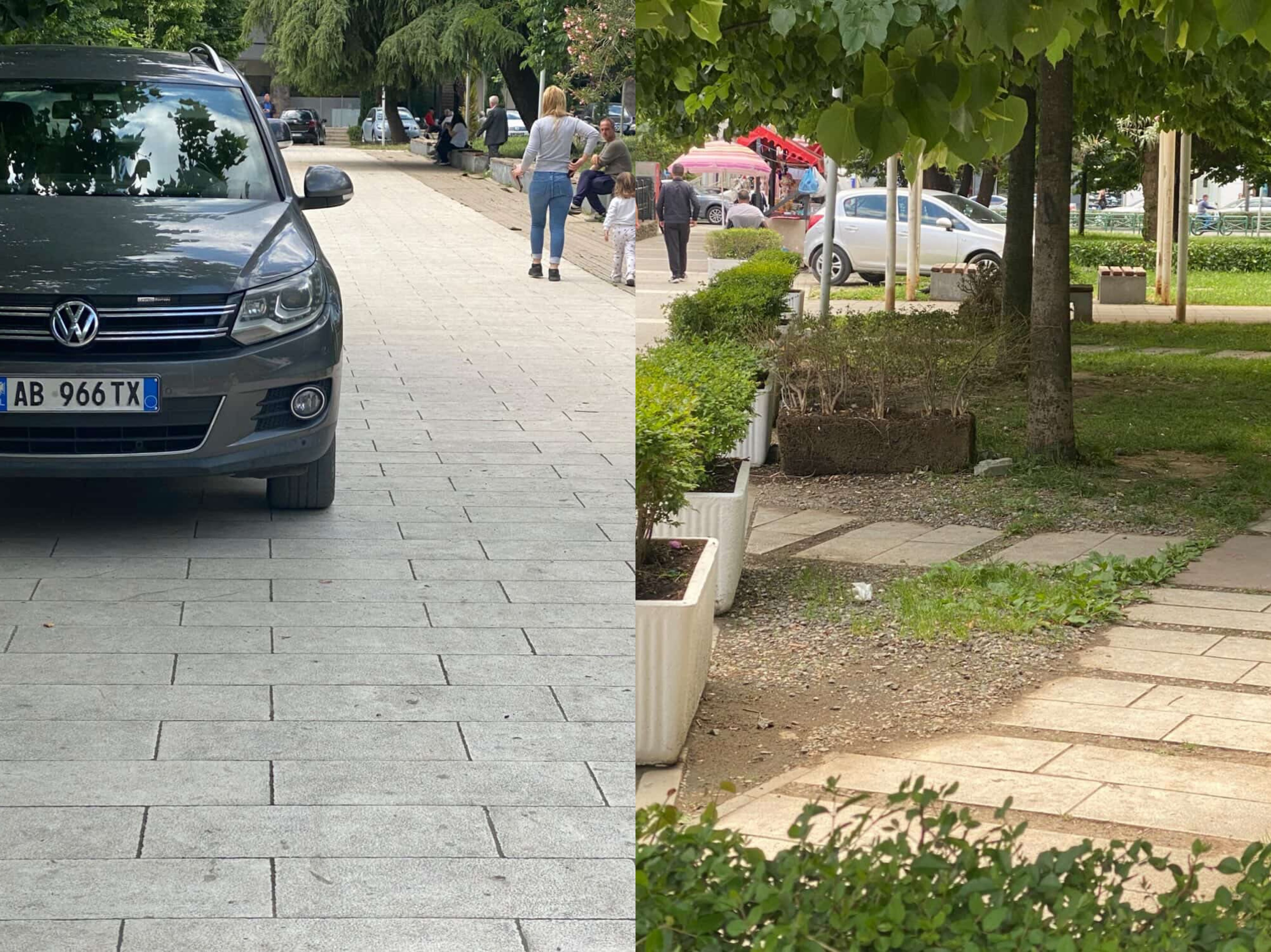 Makinat parkohen brenda parkut ku luajnë fëmijët, bashkia Elbasan hesht
