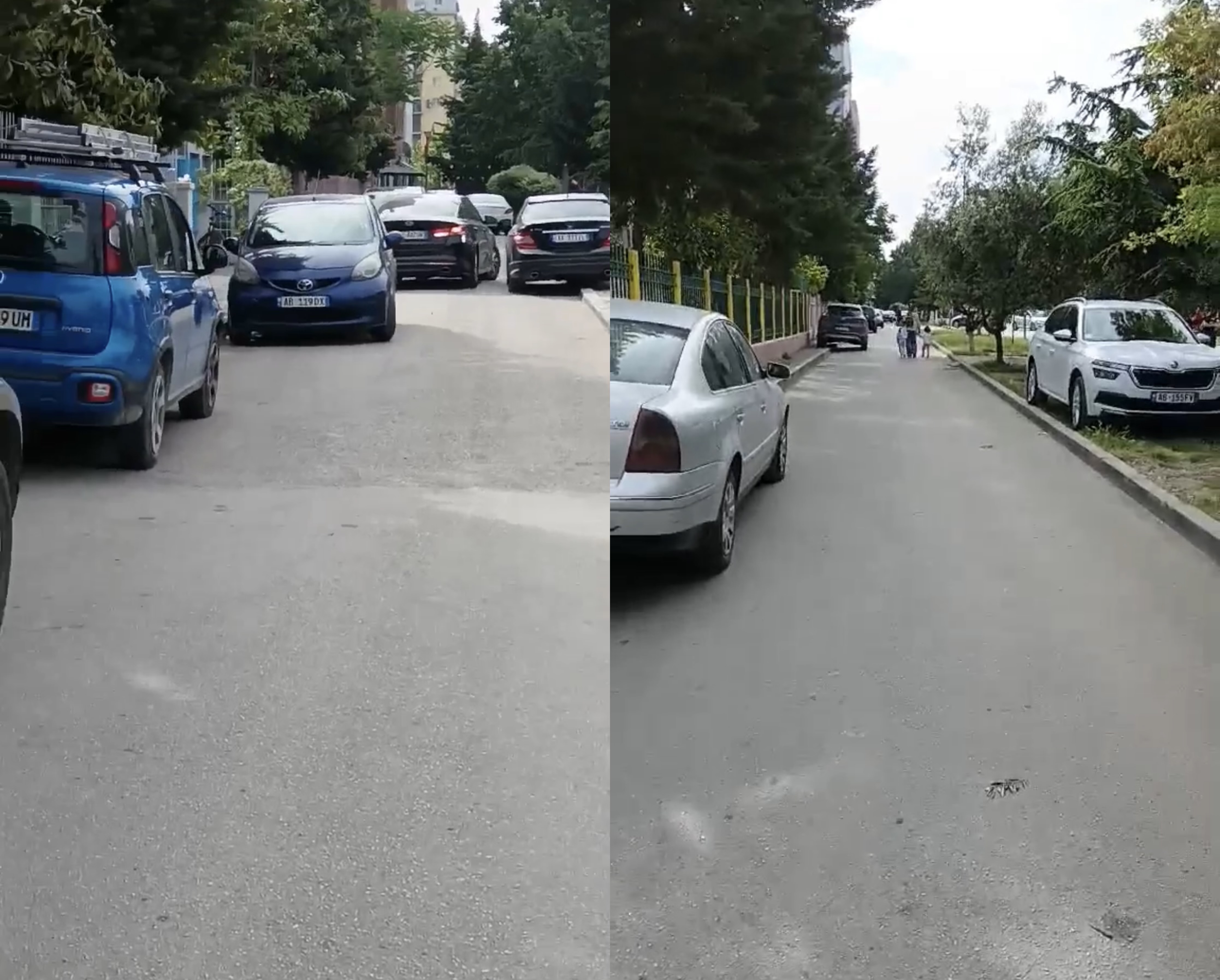 Makinat e parkuara pranë shkollës shqetësim për banorët te ish Fusha e Aviacionit