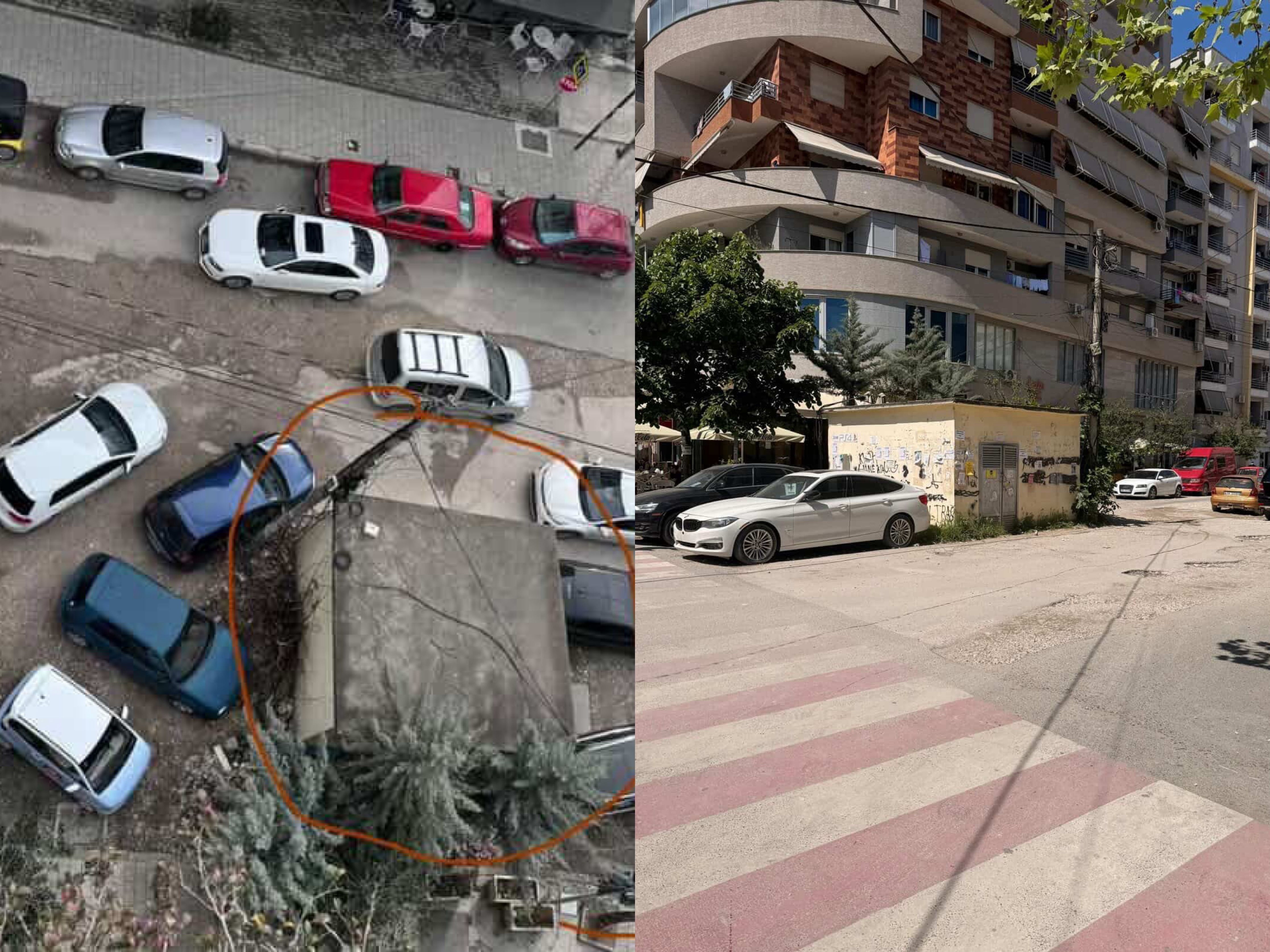 Në Astir kabina elektrike në mes të kryqëzimit kthehet në burim aksidentesh