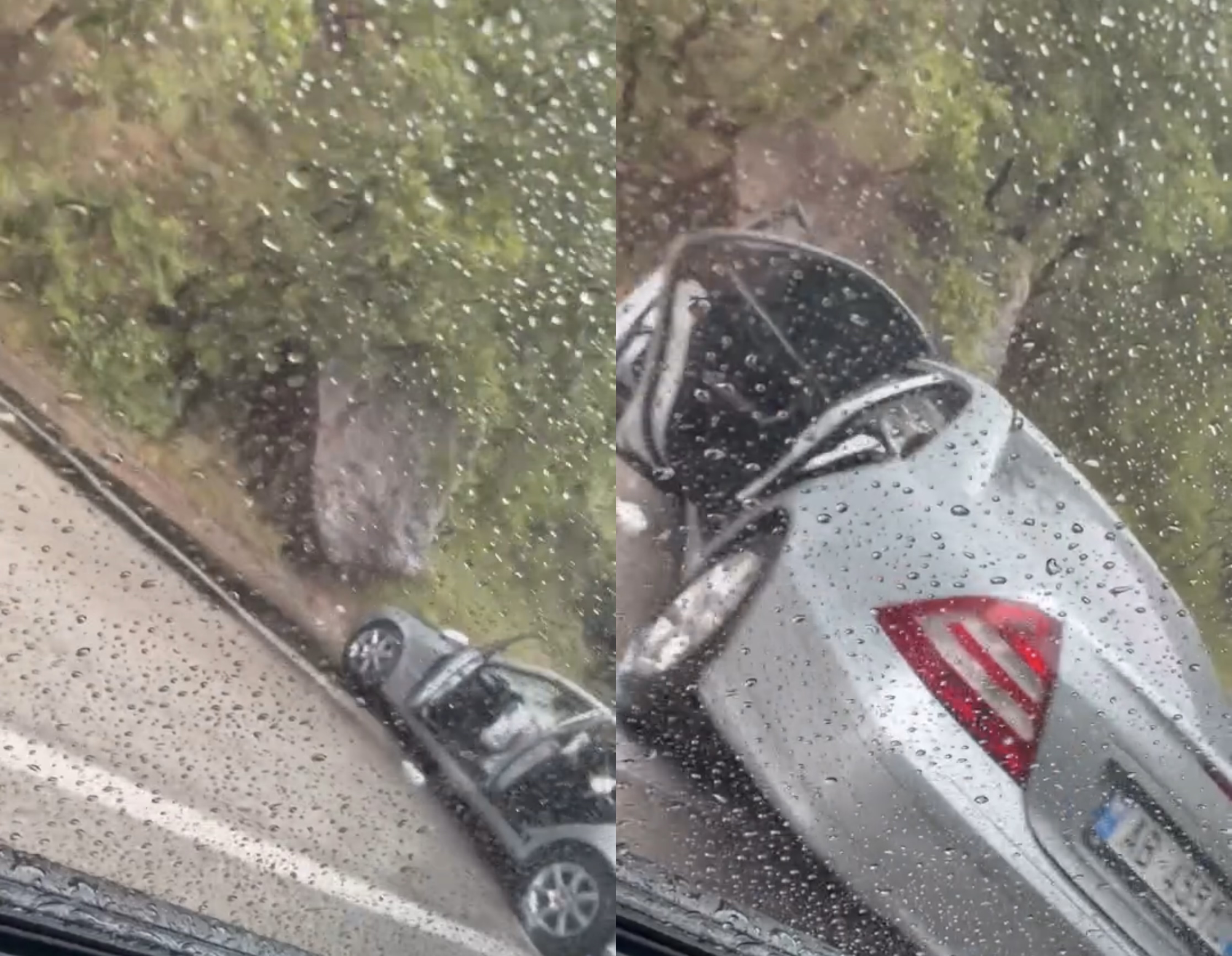 Në aksin Prrenjas Pogradec kanë hedhur vaj  disa makina humbasin kontrollin dhe rrëshqasin