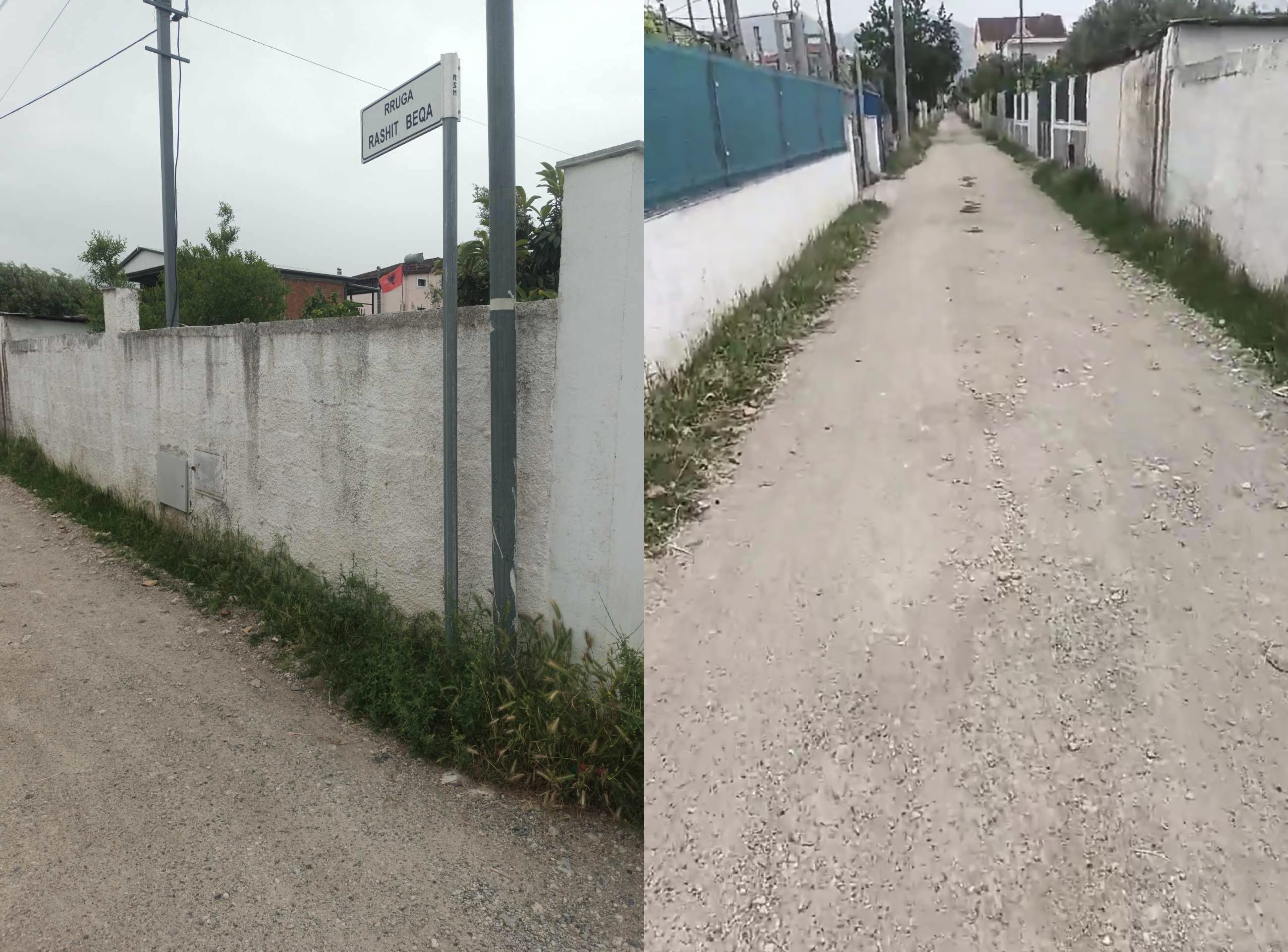 Rruga në Bathore e pashtruar, sa herë bie shi bëhet e pakalueshme