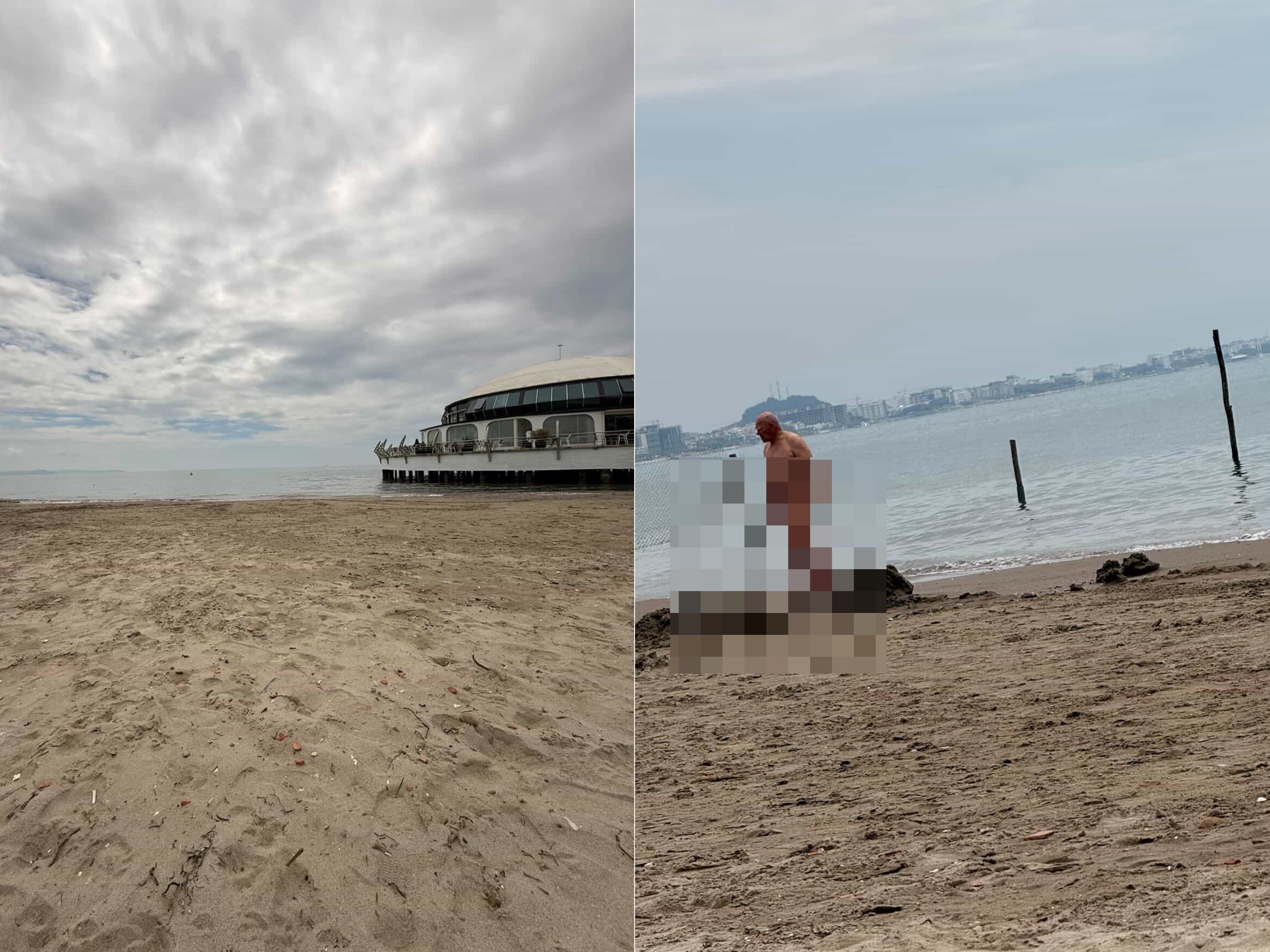 Turistët e huaj s’njohin limite! Bëjnë plazh nudo në Durrësin plot fëmijë e familje