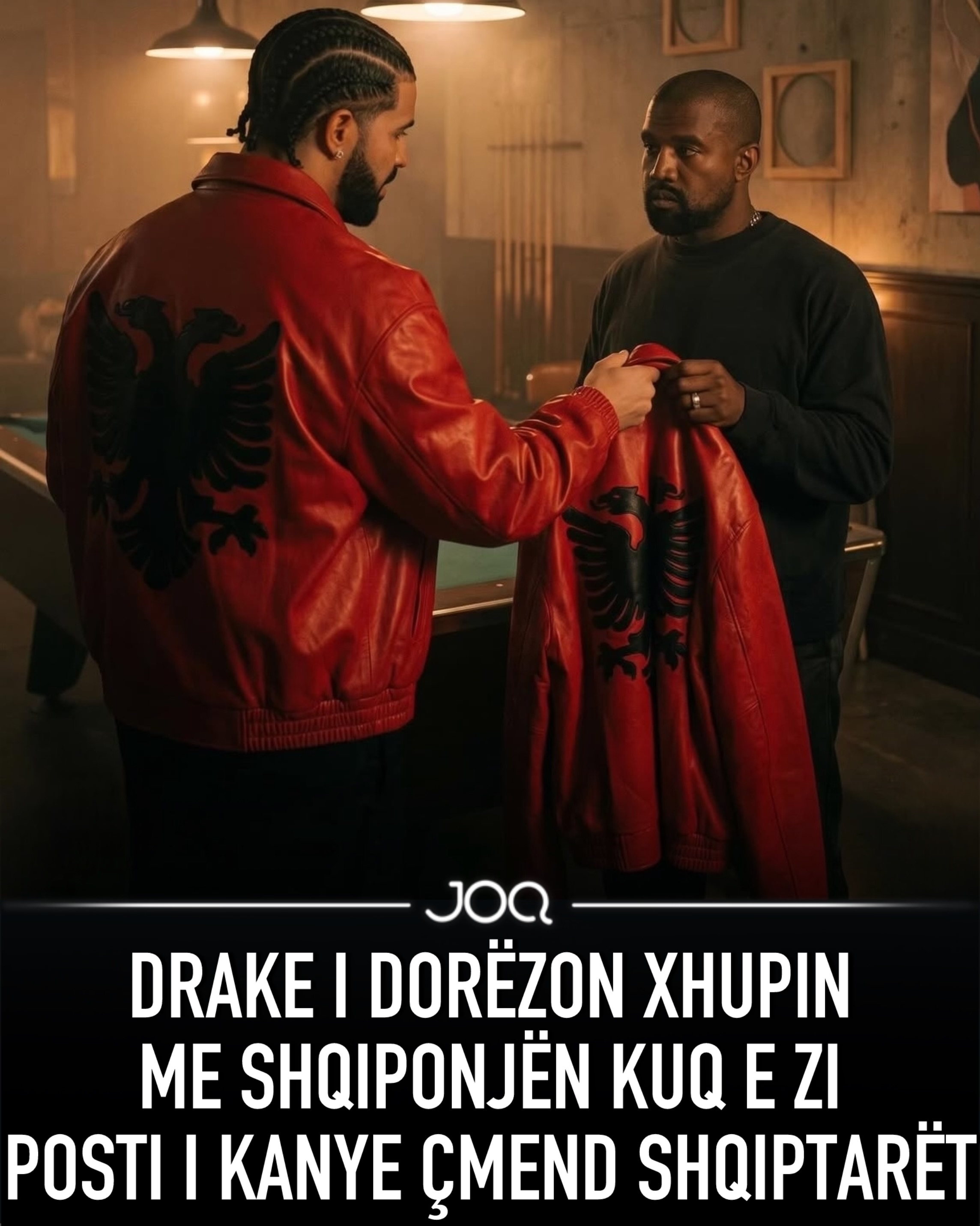Drake i dorëzon xhupin me shqiponjën kuq e zi  posti i Kanye çmend rrjetin