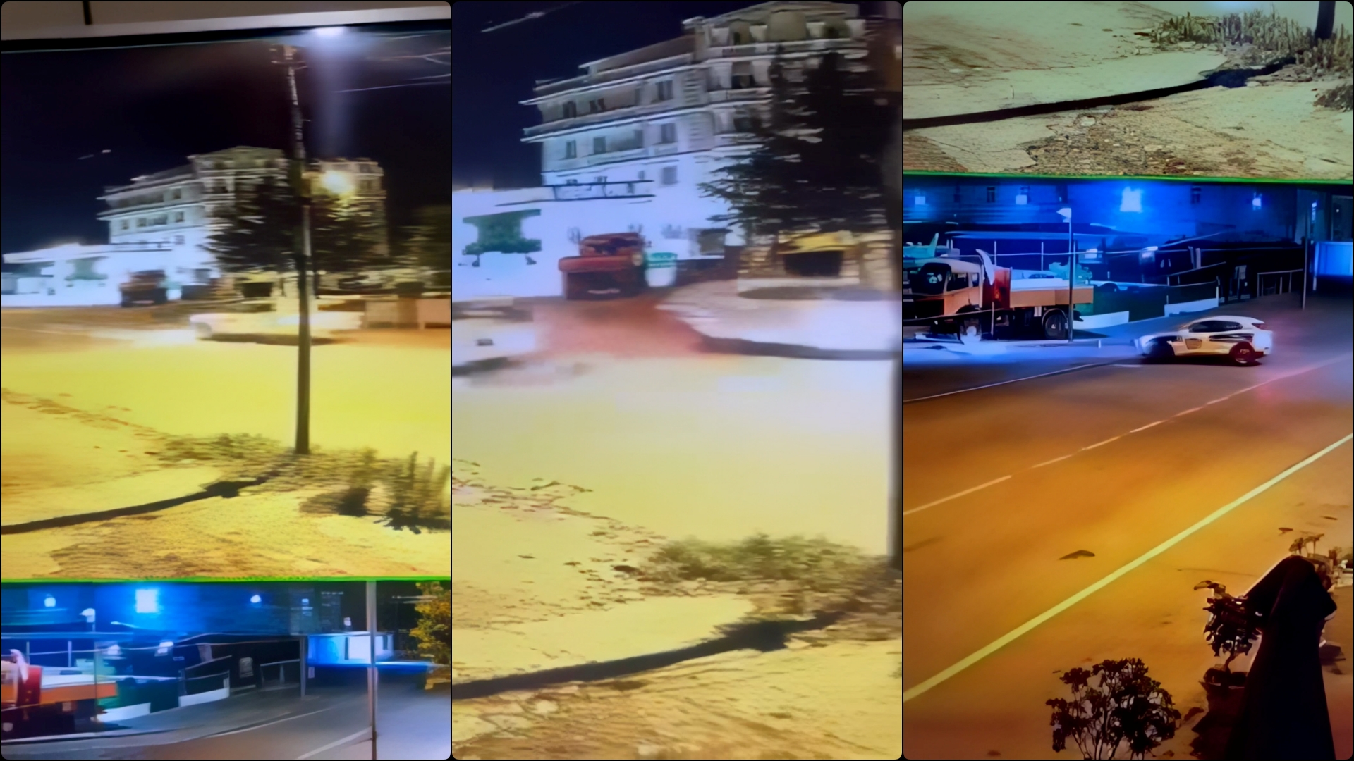 Mjetet e policisë me shpejtësi skëterrë në mes të Shkodrës