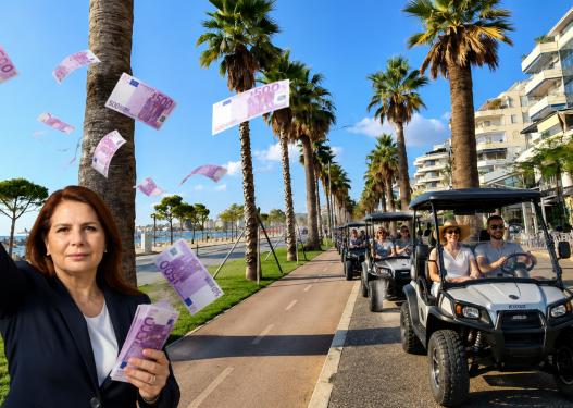 “Makina golfi” në Lungomare: Bashkia investon në luks kurse transporti publik shkon drejt kolapsit