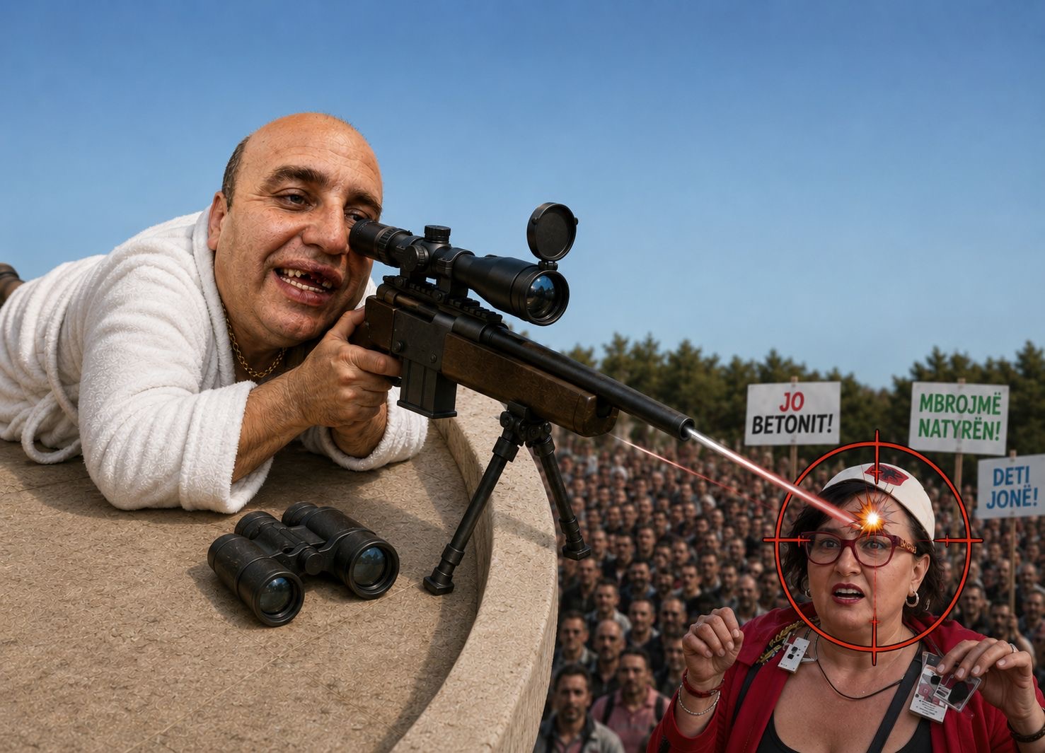 Mero Baze sulmon protestuesit  Kjo gjyshja është e dënuar për trafik në Angli 