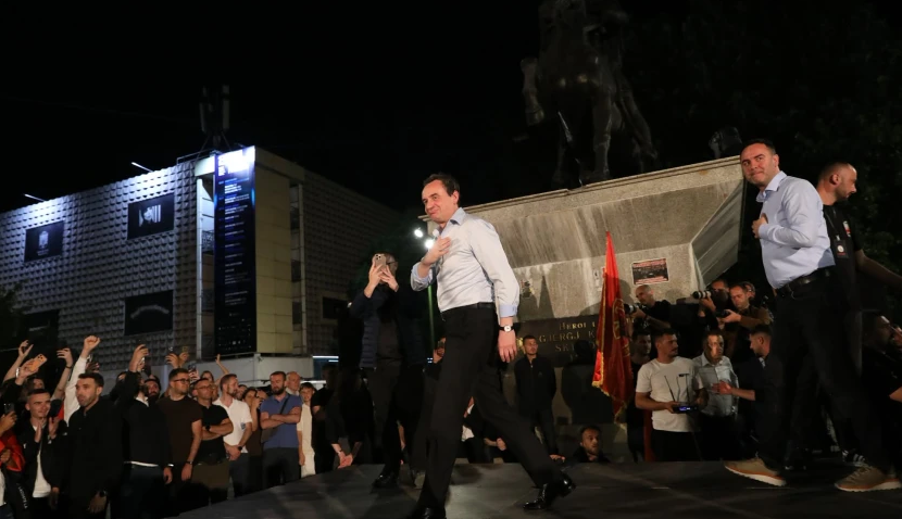 Zgjedhjet e parakohshme parlamentare në Kosovë  Albin Kurti shpall fitoren