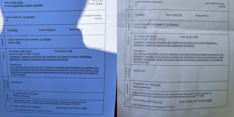 Diaspora që protestoi në Tiranë gjobitet me 11000 lekë, bllokohet në Muriqan