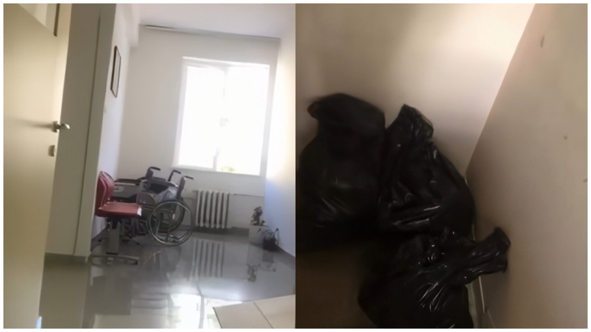 Spitali Sarandës si vendgrumbullim plehrash  thasët mes shkallëve