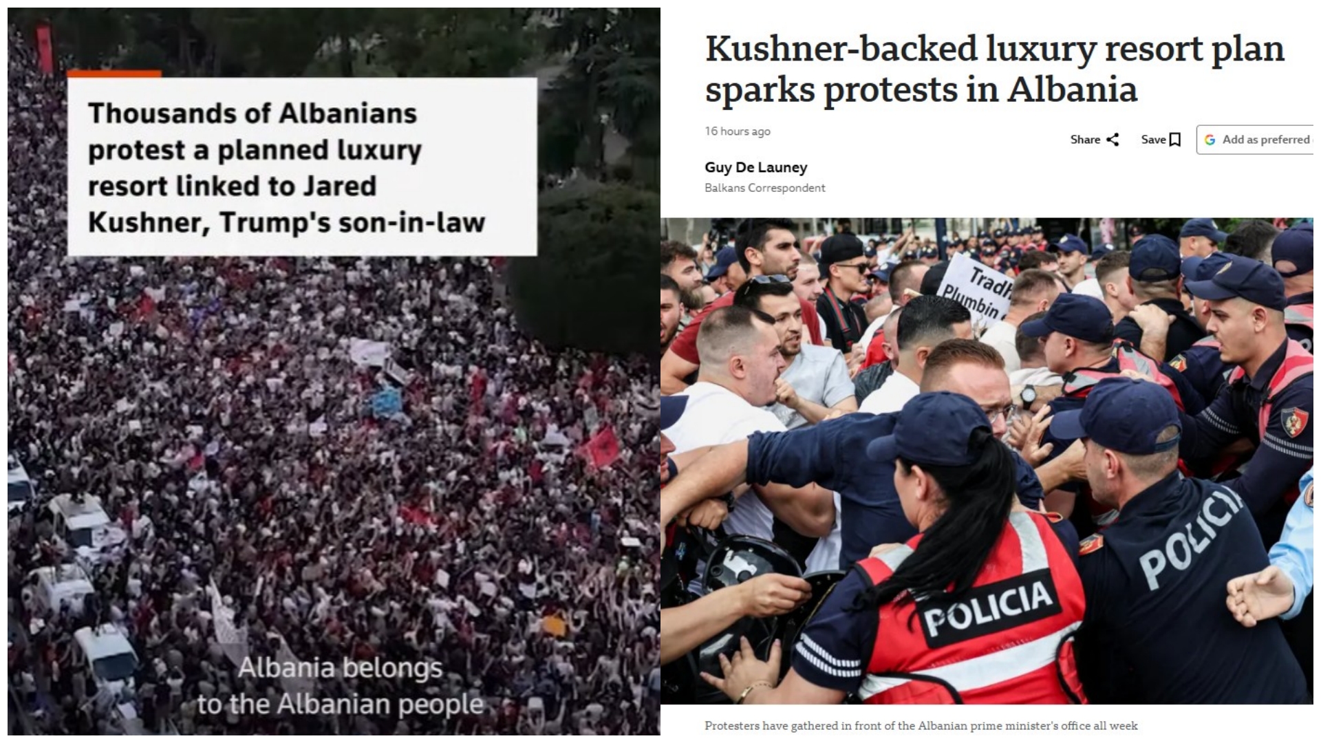 Mediat e huaja jehonë protestës për mjedisin  por jo për shumë halle të shqiptarëve