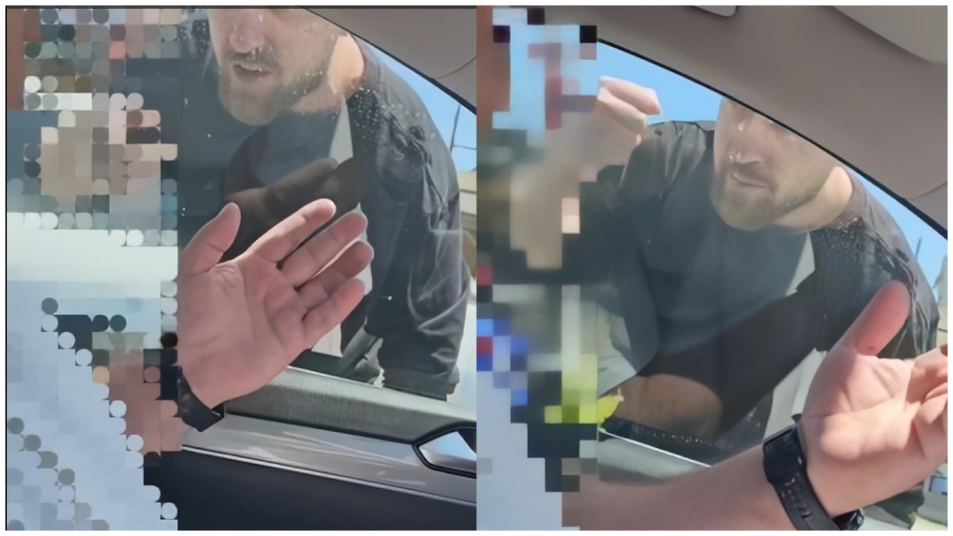 Terror në mes të Fierit  Agresori bllokon familjen dhe godet makinën  policia  bën sehir 