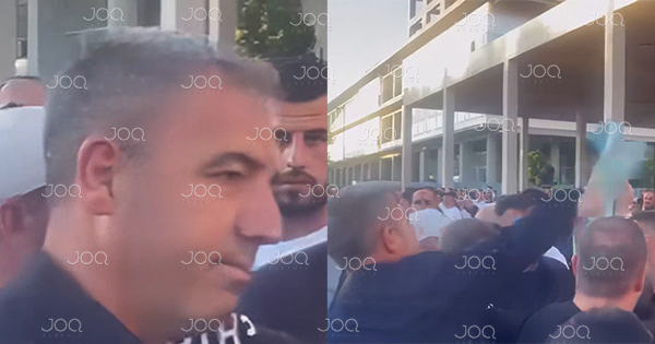 Incident në Vlorë, gardisti i heq pankartën vajzës protestuese