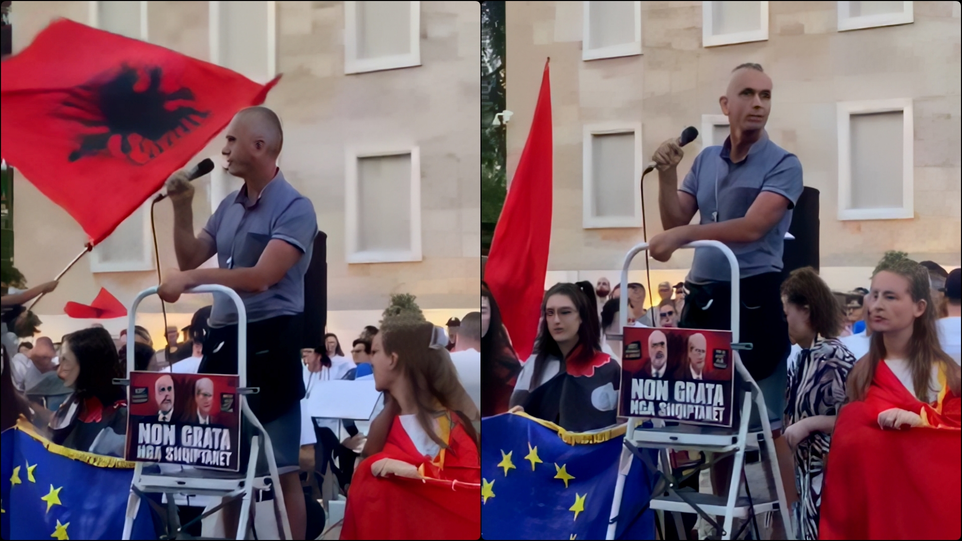  Rama është më diktator se Enveri   qytetari në protestën e 20 të  Kërkojmë qeveri teknike  jo zgjedhje të parakohshme