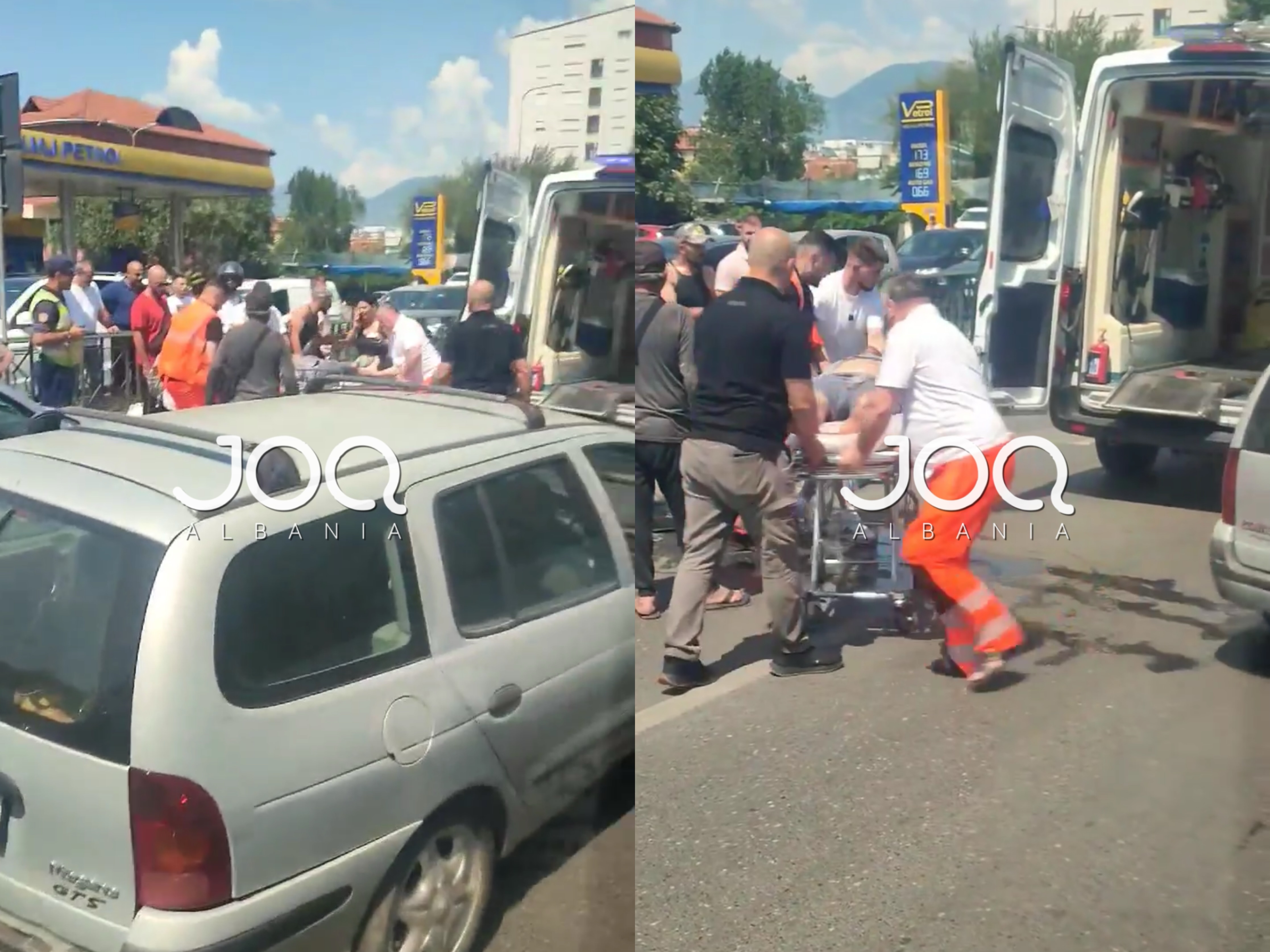 Aksident i rëndë te Pallati me Shigjeta, makina përplas çiklistin në vijat e bardha