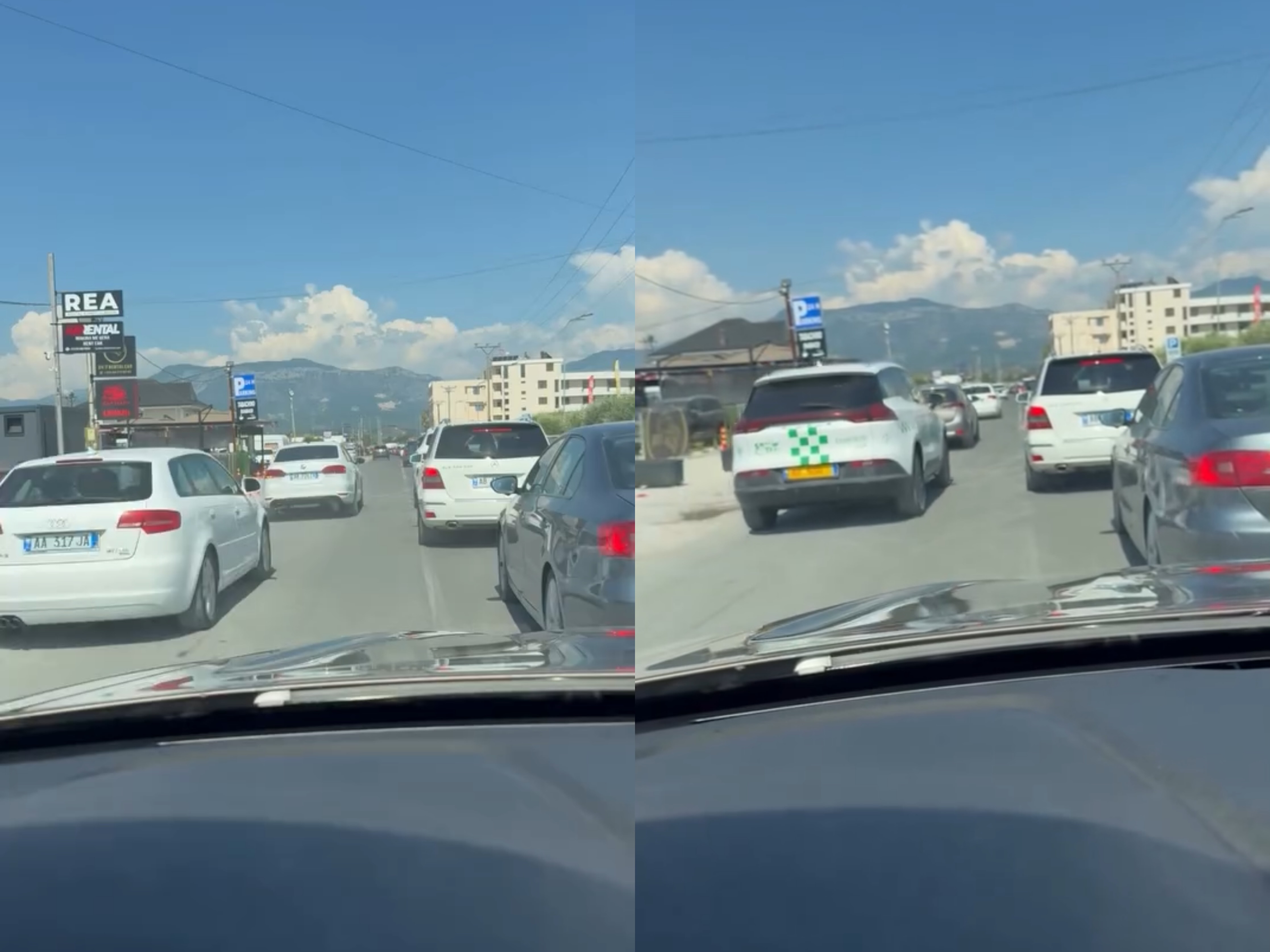Parakalime kundërvajtje në rrugën e Rinasit: Disa mbeten në trafik, të tjerët shkelin rregullat