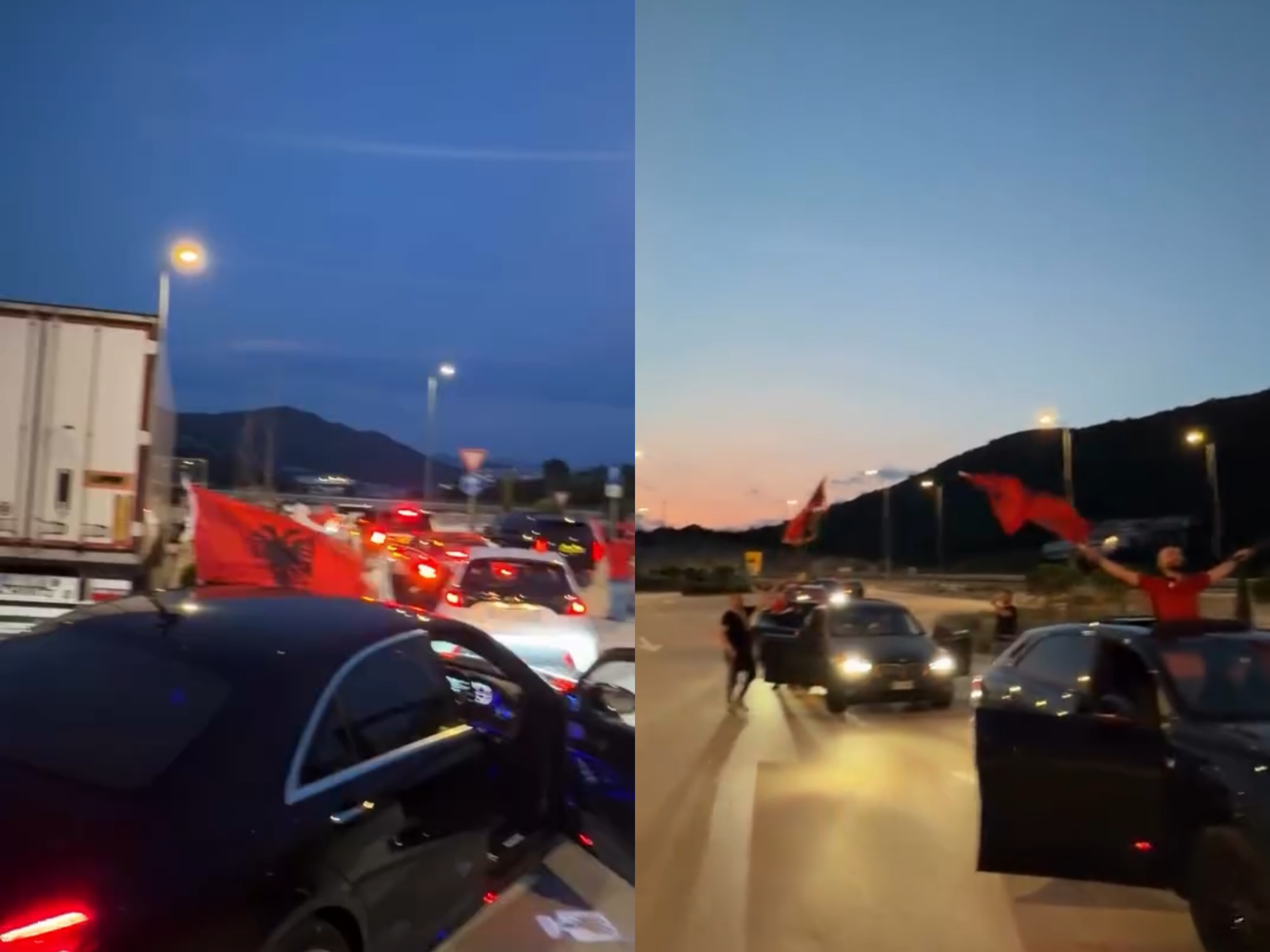 Shqipet e Diasporës nisen drejt Tiranës  nisin festën në kufirin me Kroacinë