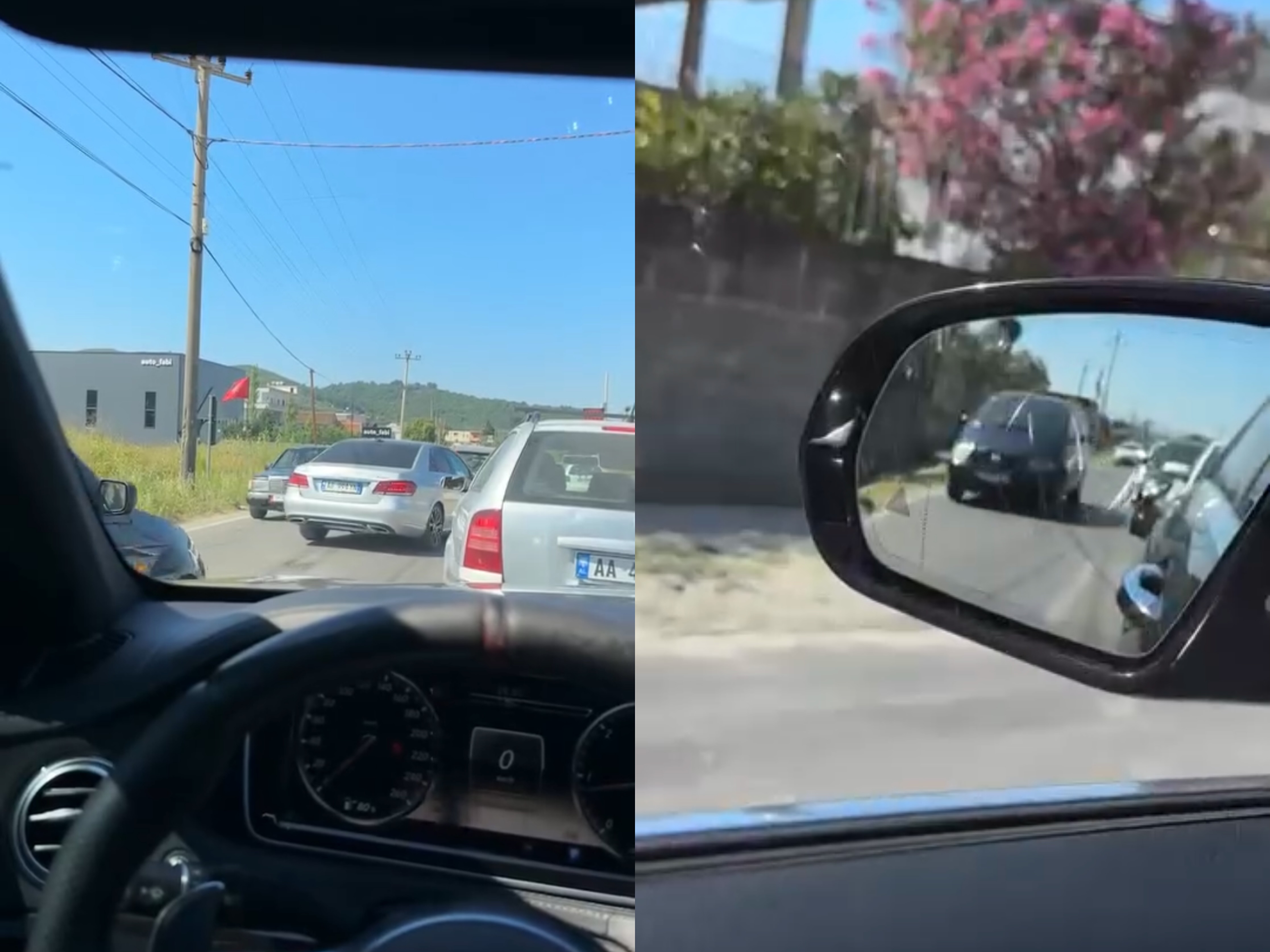Trafik i rënduar në aksin Vorë–Maminas, parakalimet kundërvajtje bllokojnë qarkullimin