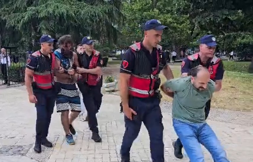 Protesta te Kuvendi  Policia arreston Goxhajn dhe një aktivist tjetër